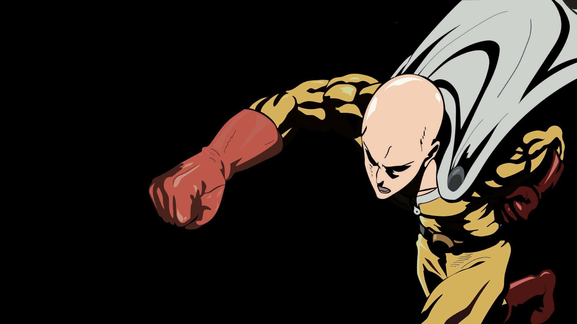 One-Punch Man battles evil forces with a single punch — 1920x1080 wallpaper