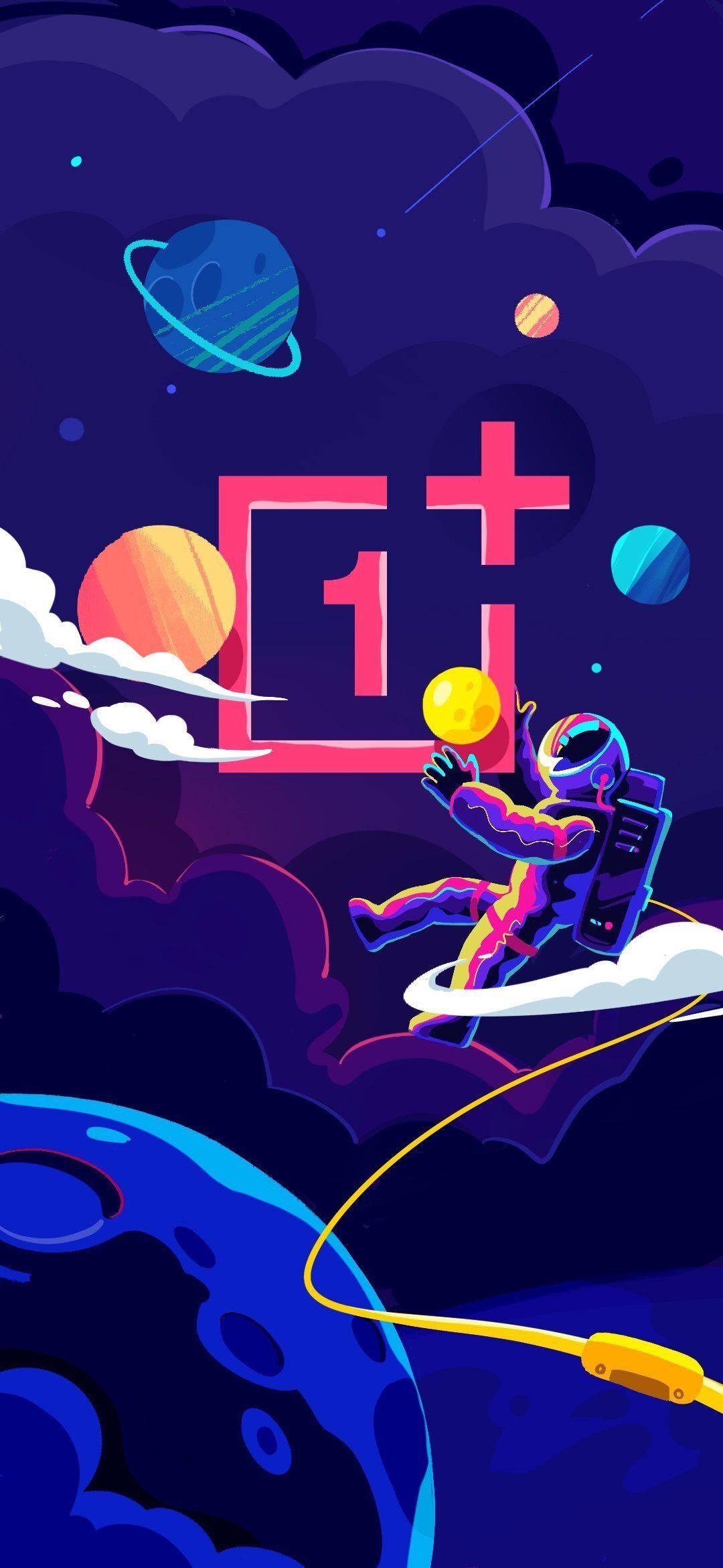 Oneplus Cute Outer Space — 1080x2340 wallpaper