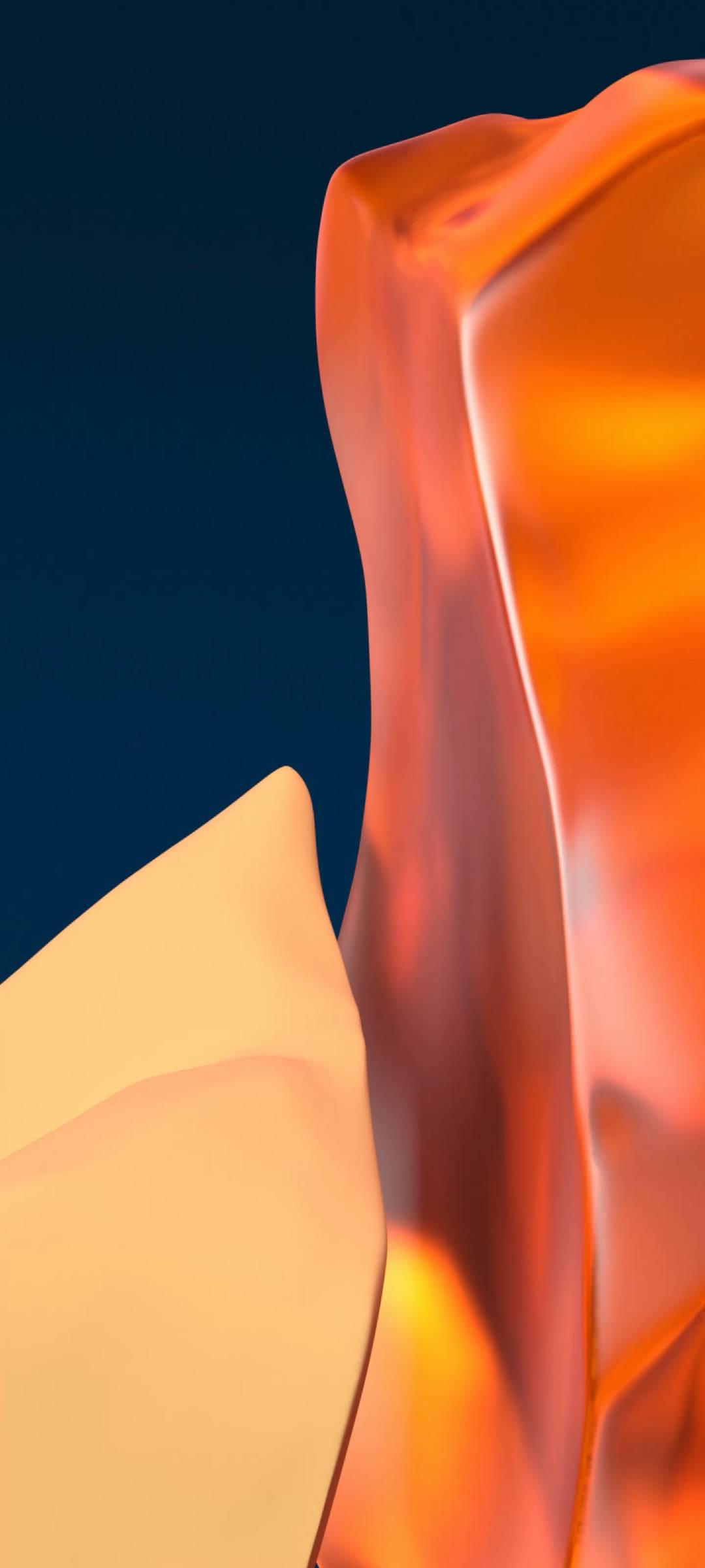 Oneplus Orange Crystal — 1080x2400 wallpaper