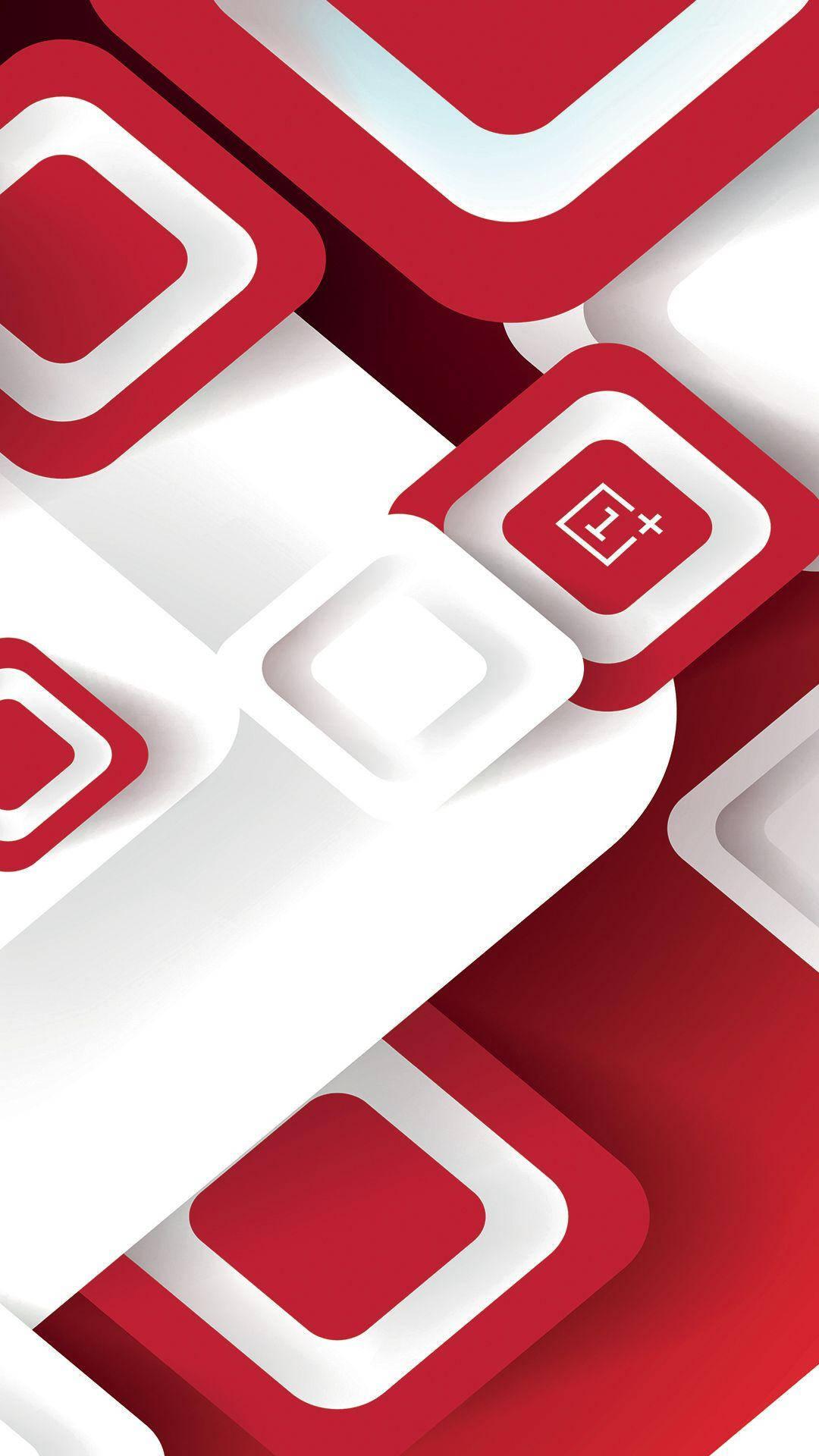 Oneplus Red And White Keys — 1080x1920 wallpaper