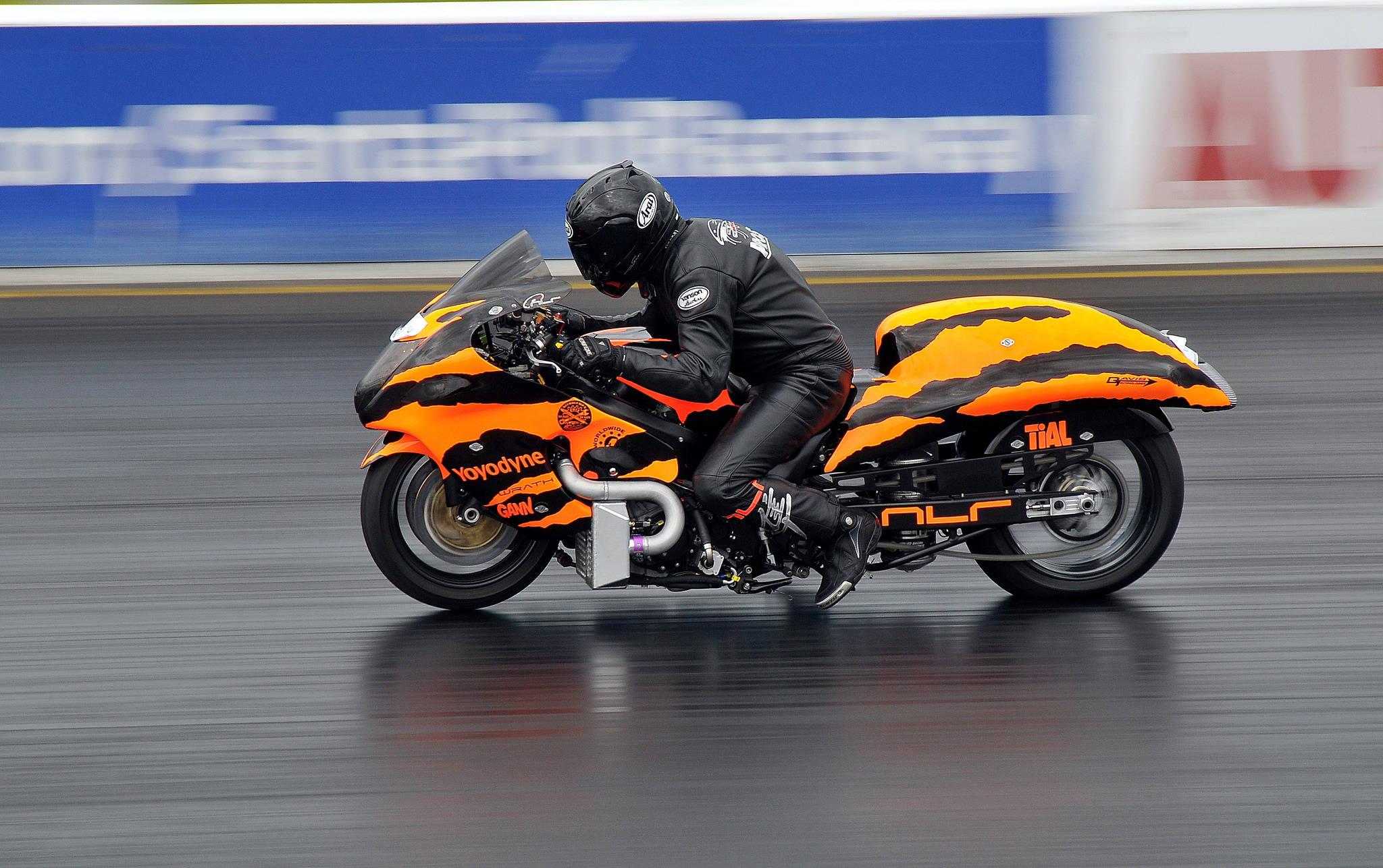 Orange Black Racing Motorcycle — 2048x1287 wallpaper