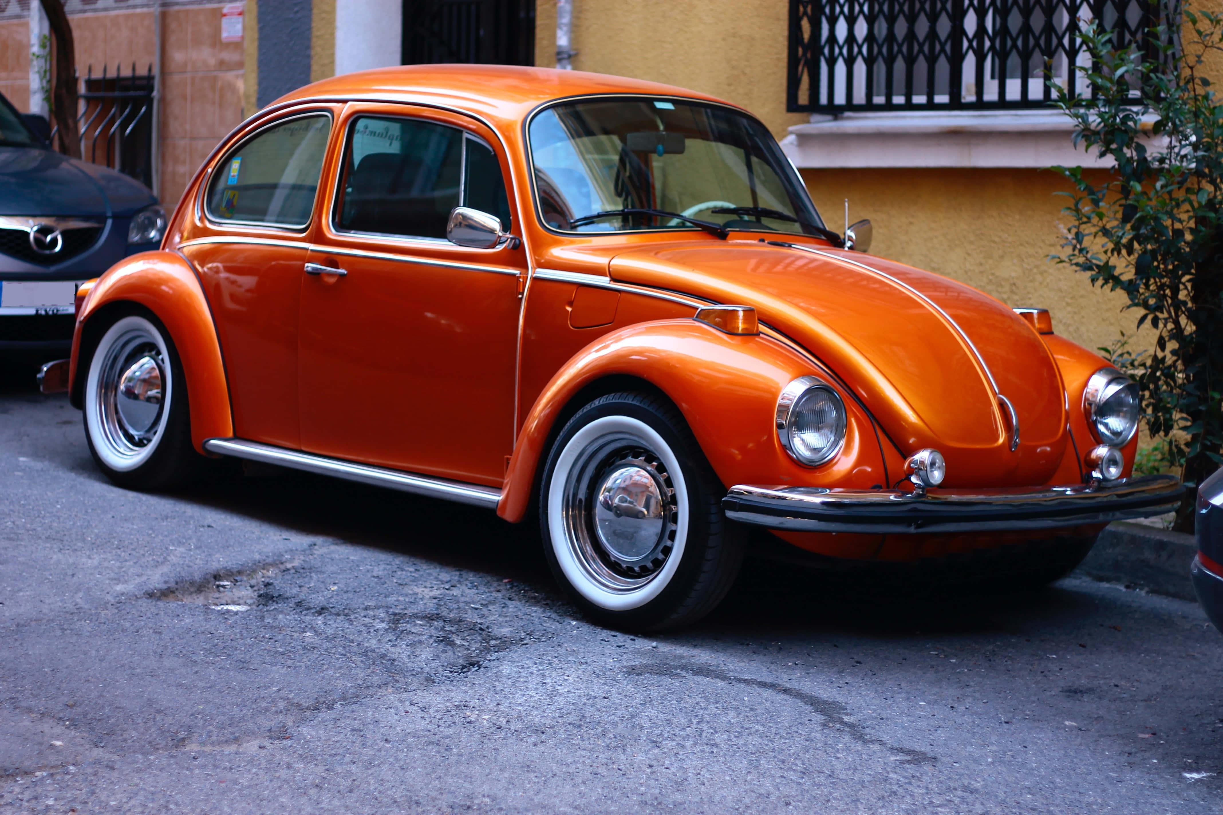Orange Volkswagen Car Picture — 4272x2848 wallpaper
