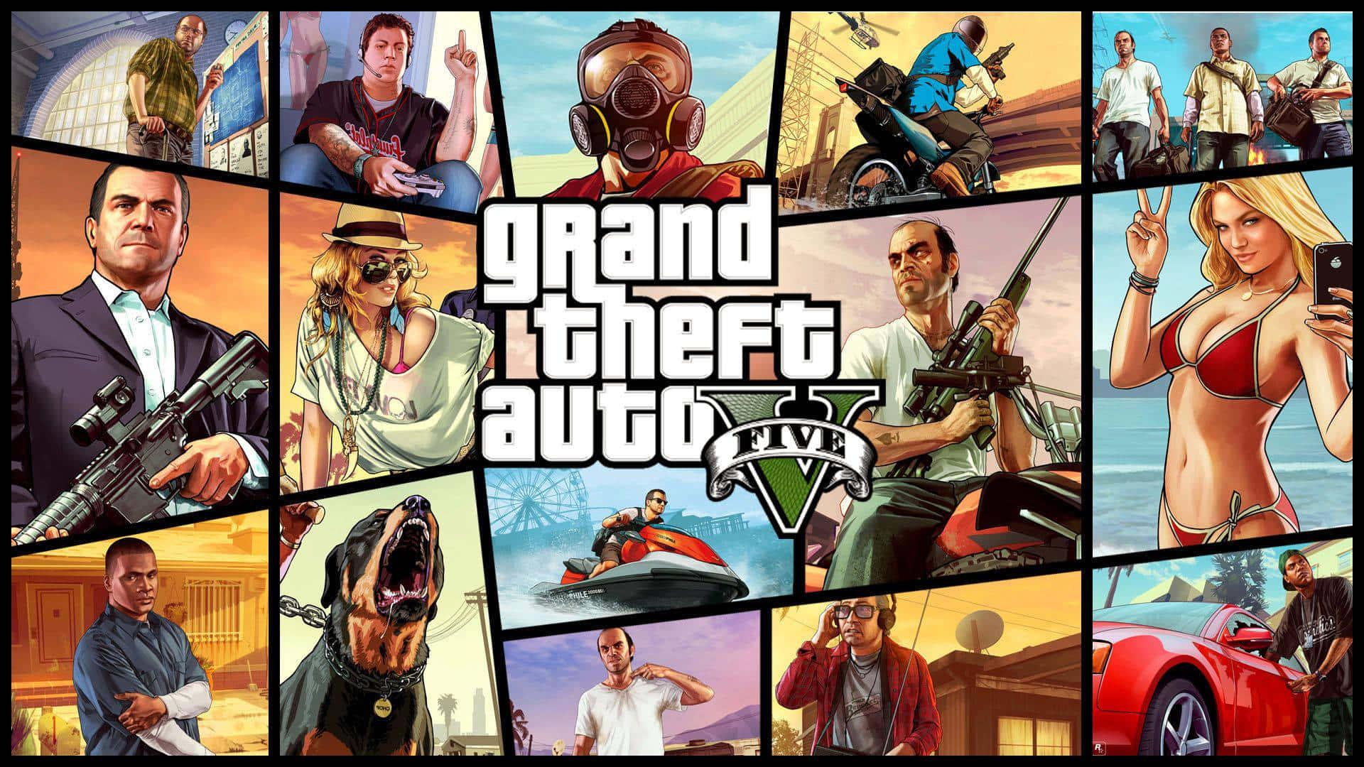 Out for a joyride in Rockstar Games' GTA 5 — 1920x1080 wallpaper