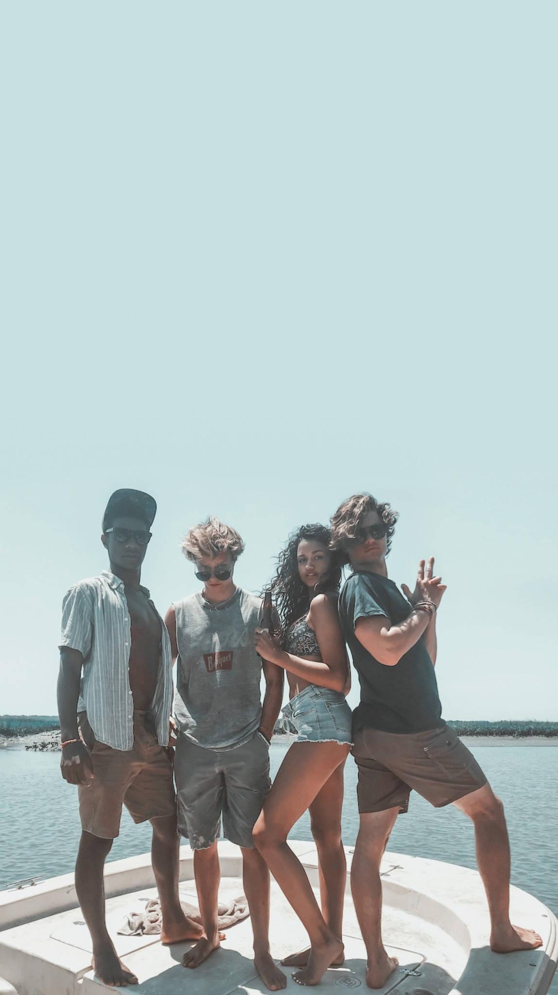 Outer Banks Kie And Pogues — 1148x2048 wallpaper