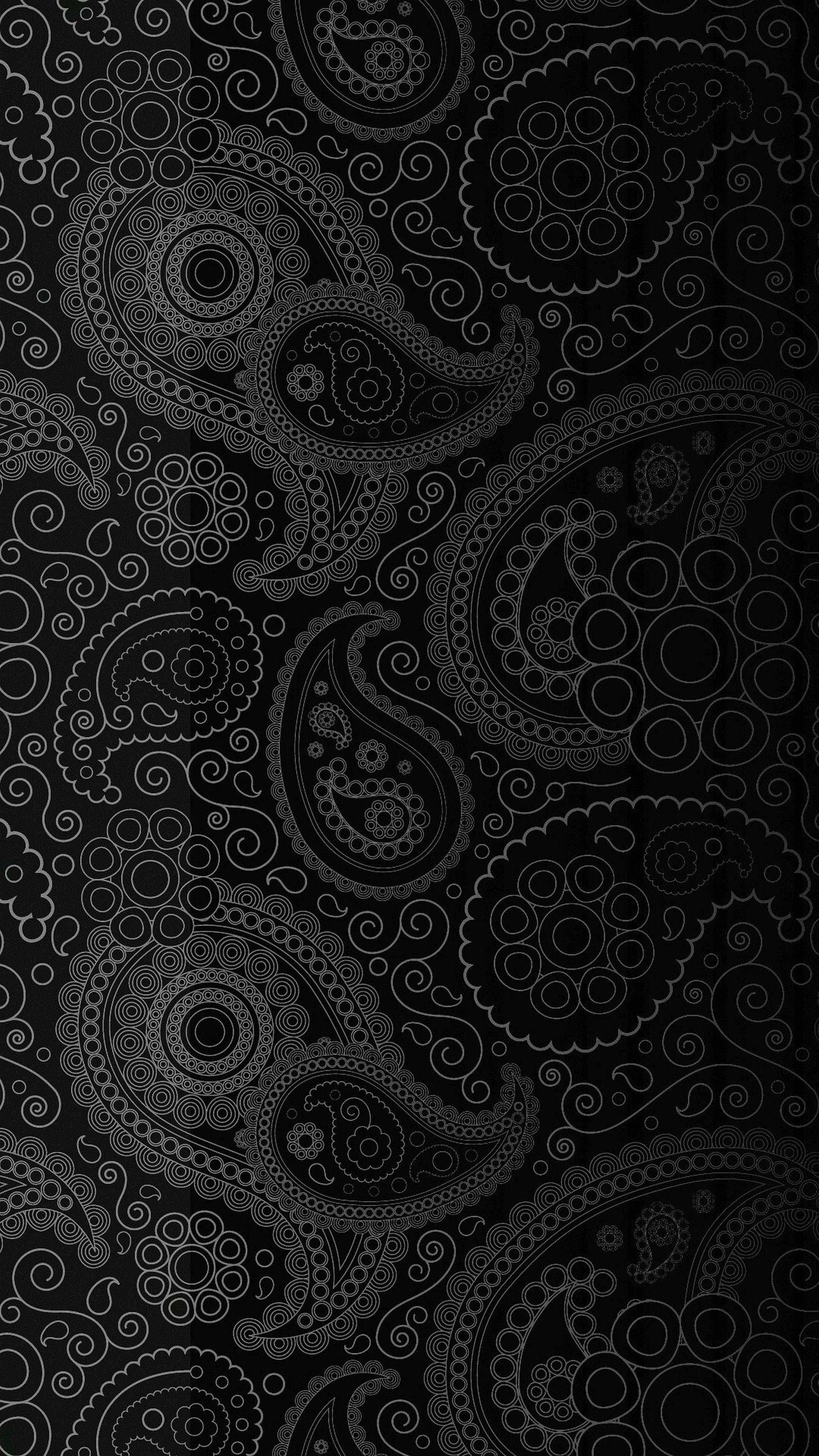 Paisley Prints 4K Ultra HD Dark Phone — 2160x3840 wallpaper