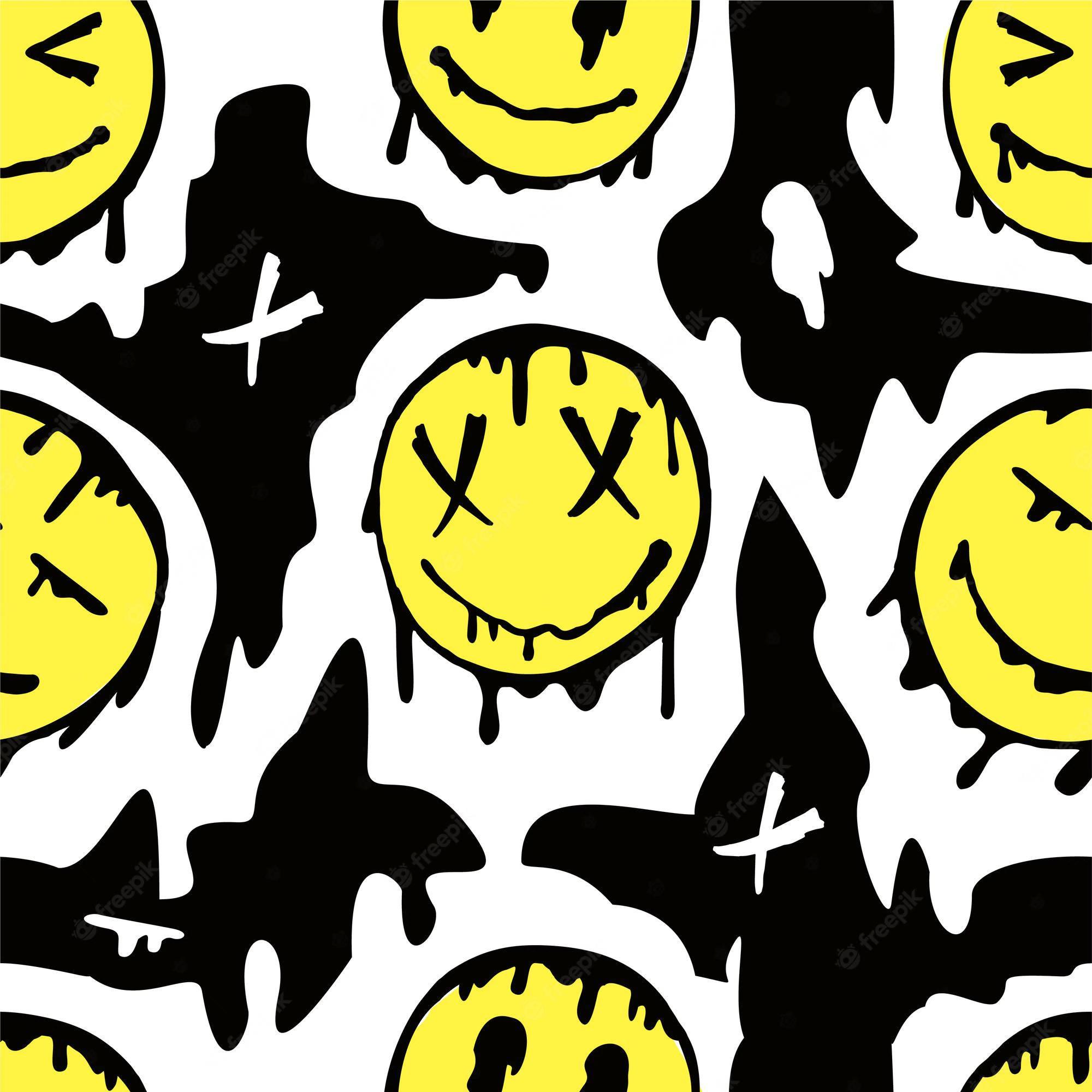 Passed Out Emoticon Cool Drip — 2000x2000 wallpaper
