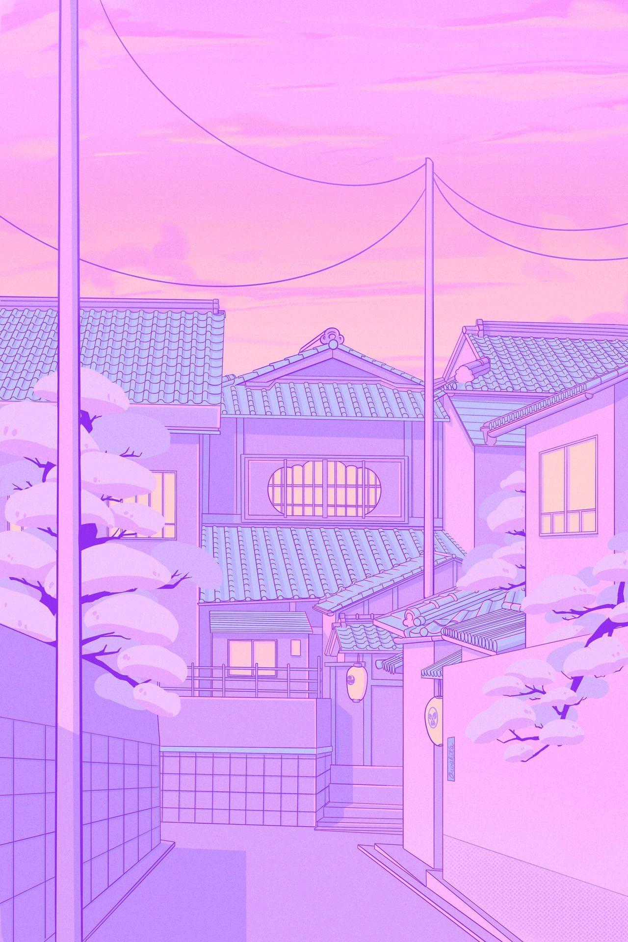 Pastel Aesthetic Anime Scenery — 1280x1920 wallpaper