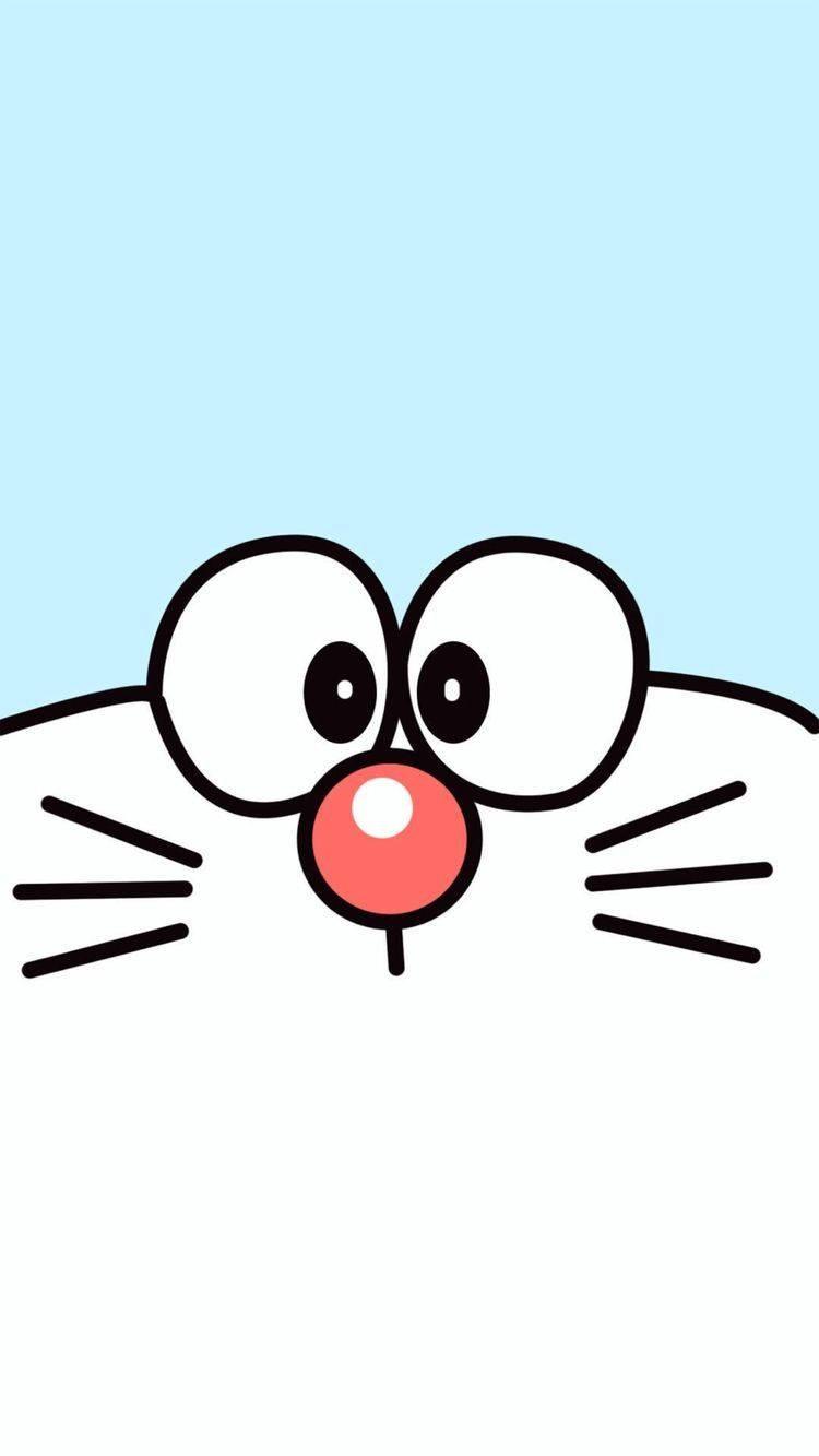 Pastel Blue Doraemon iPhone Digital Art — 750x1333 wallpaper