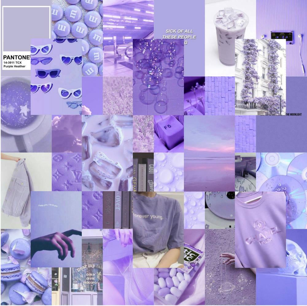 Pastel Purple Cool Things Collage — 1000x999 wallpaper