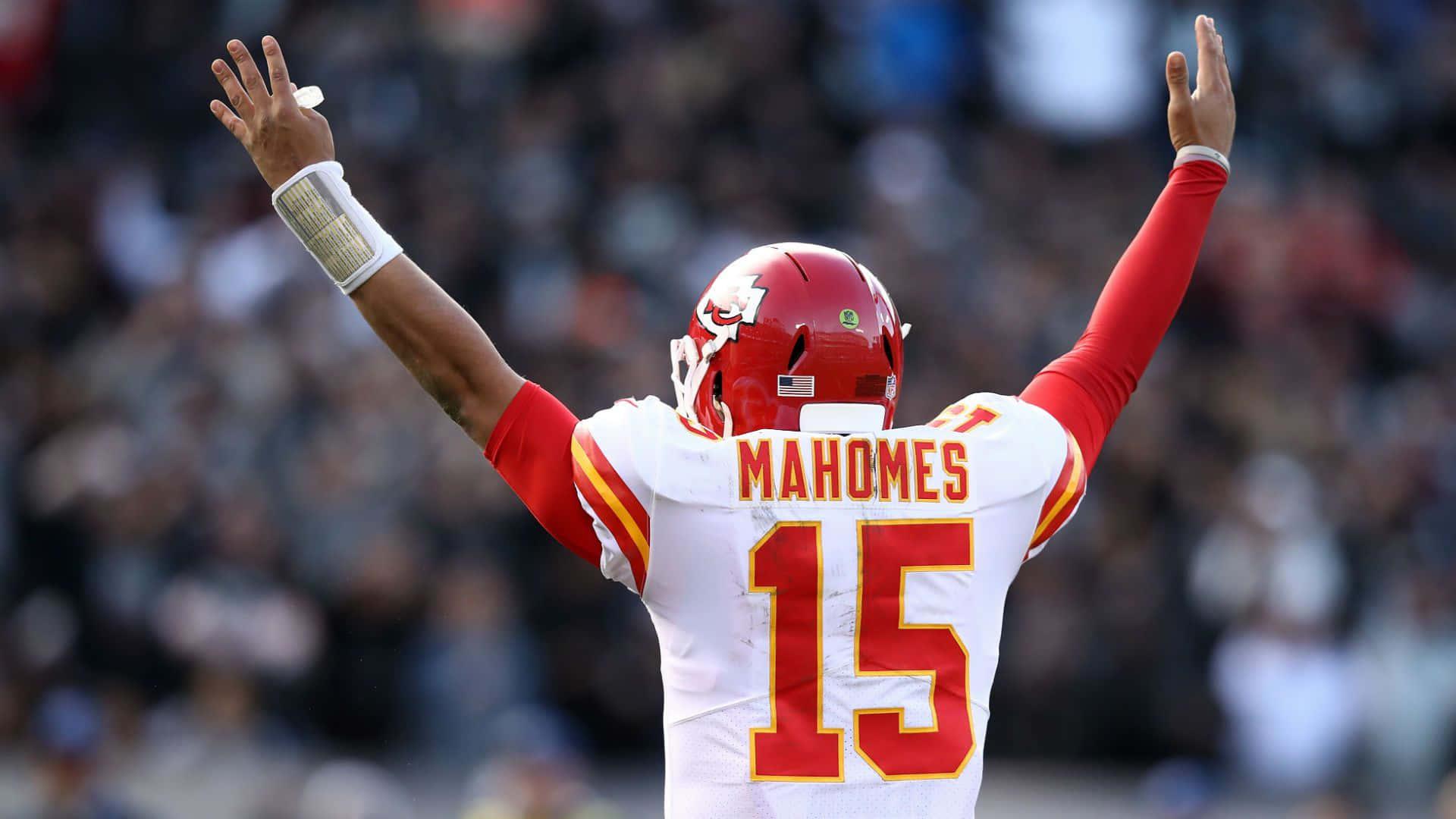 Patrick Mahomes in Action during NFL Game — 1920x1080 wallpaper