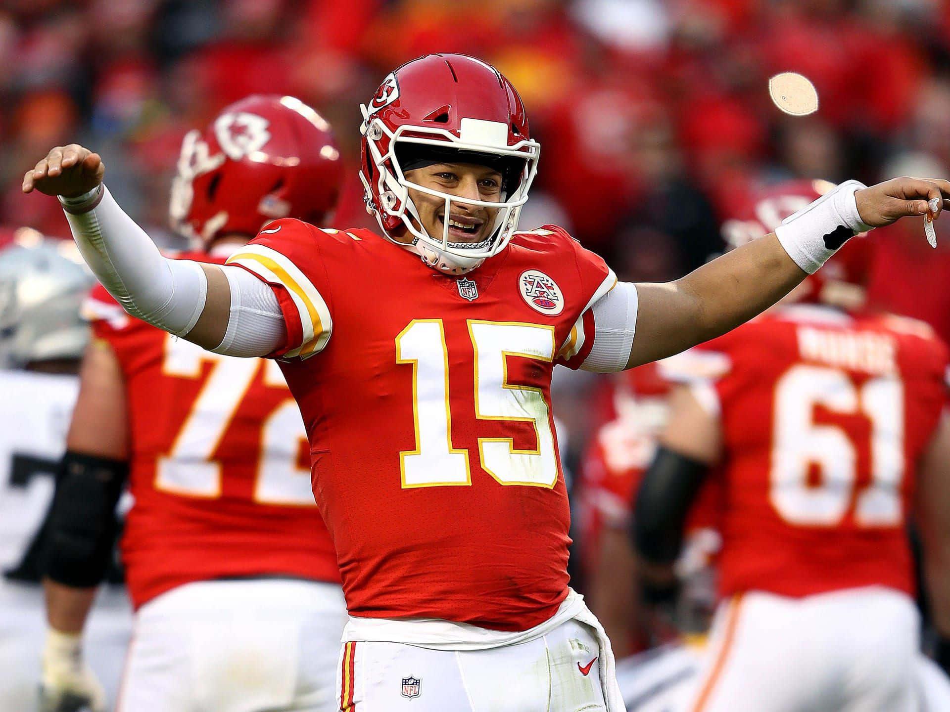 Patrick Mahomes in Action — 1920x1440 wallpaper