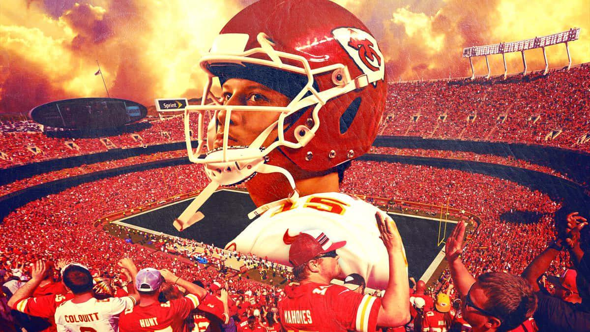 Patrick Mahomes in action on the field — 1200x675 wallpaper