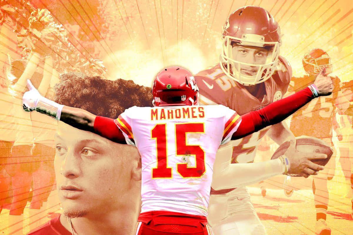 Patrick Mahomes throwing a pass during a game — 1200x800 wallpaper