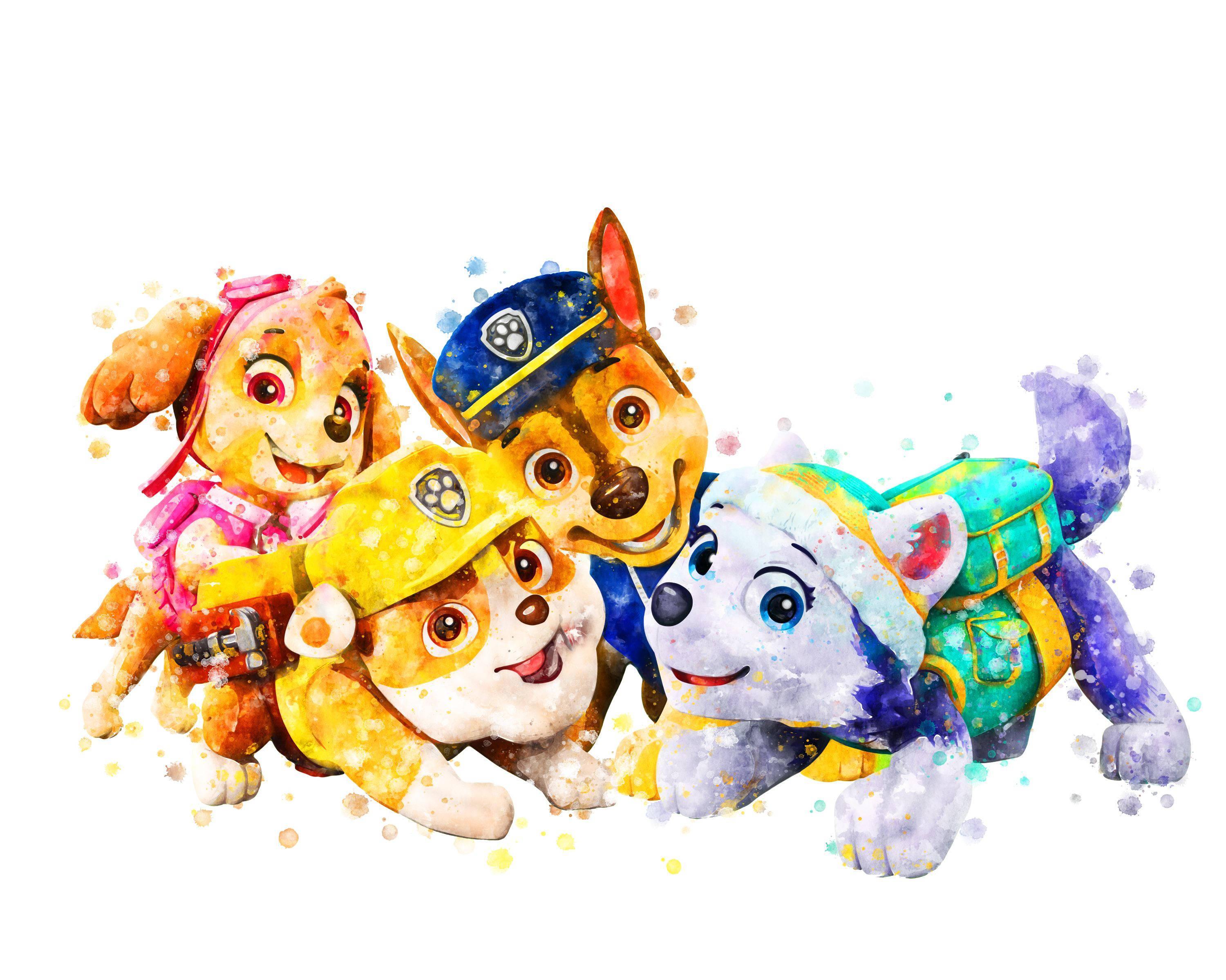 Paw Patrol Painting — 3000x2400 wallpaper