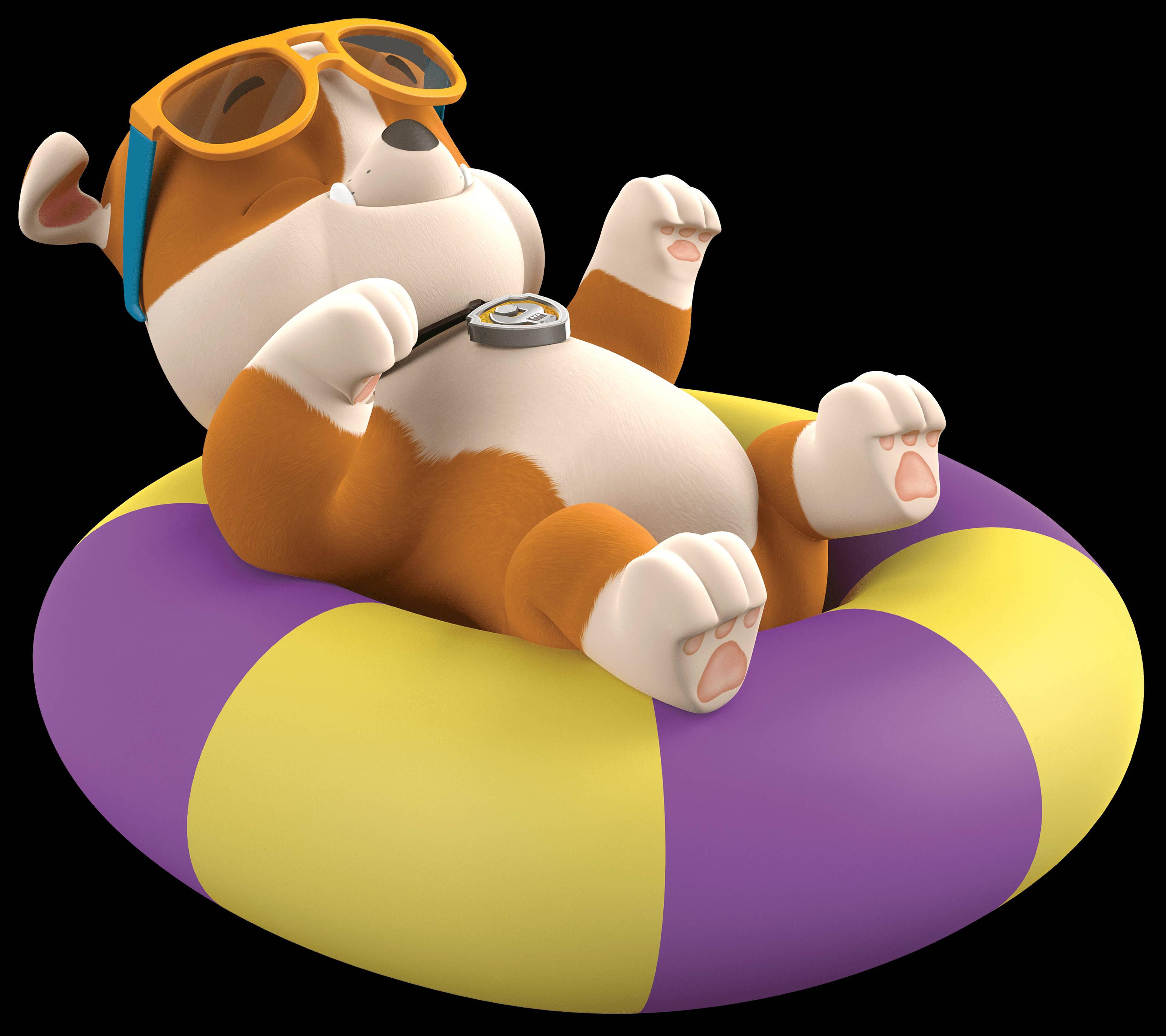 Paw Patrol Rubble On Swim Ring — 3083x2738 wallpaper