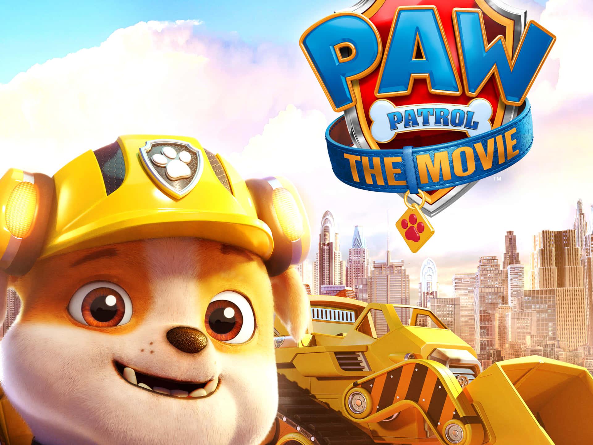 paw patrol the movie is shown on the screen — 1920x1440 wallpaper