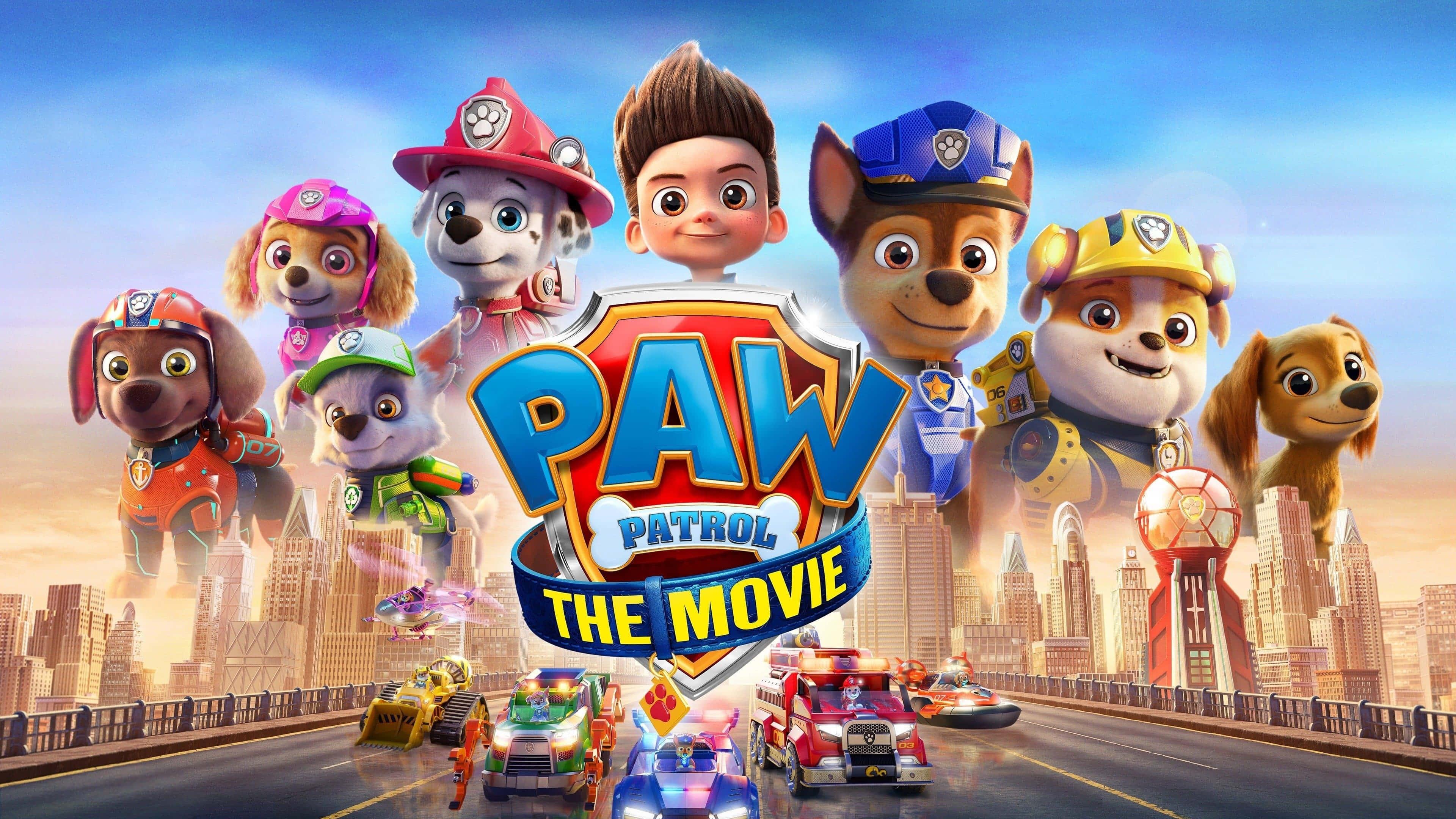 paw patrol the movie poster — 3840x2160 wallpaper