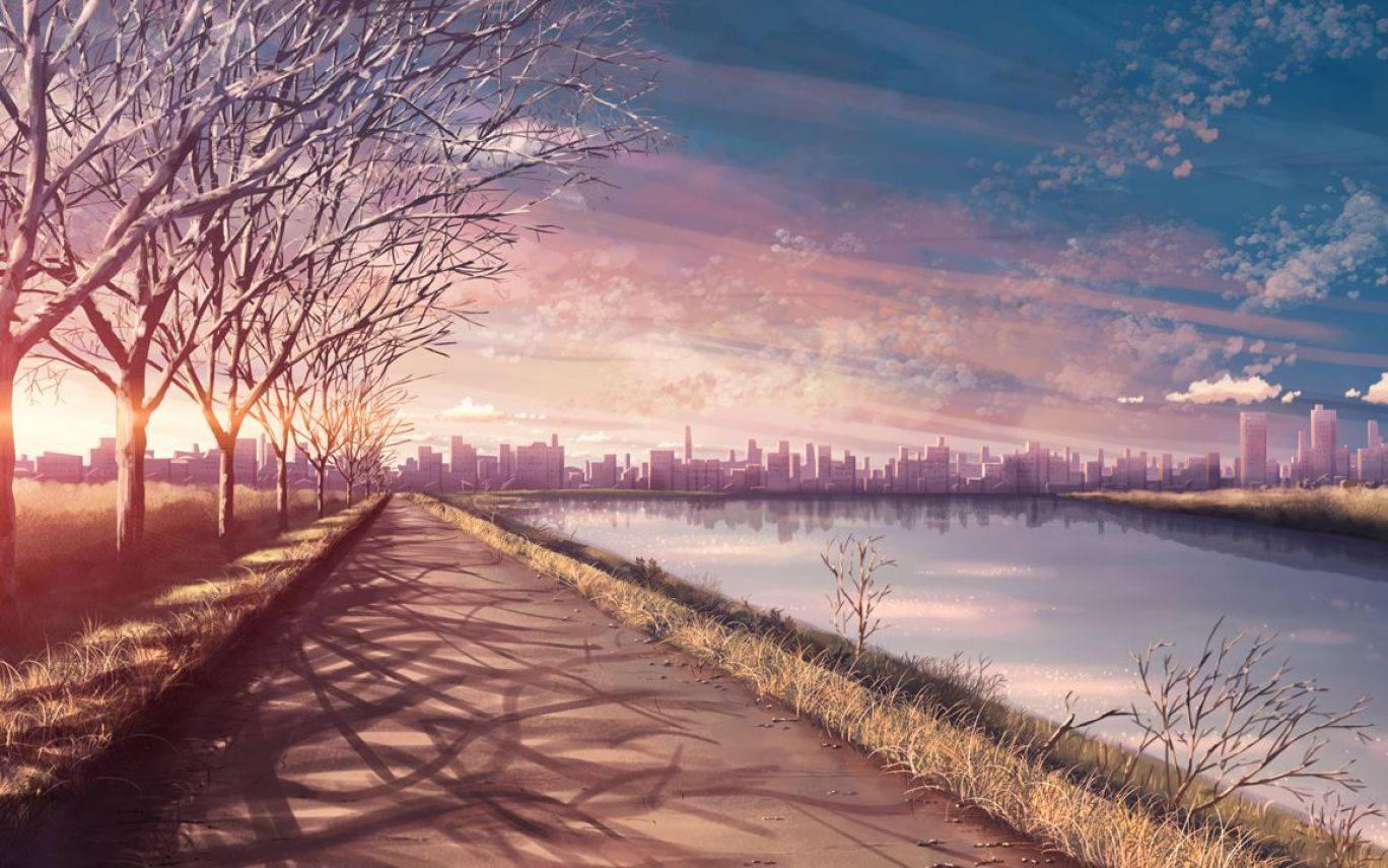 Peaceful View Of Anime Scenery — 1368x855 wallpaper
