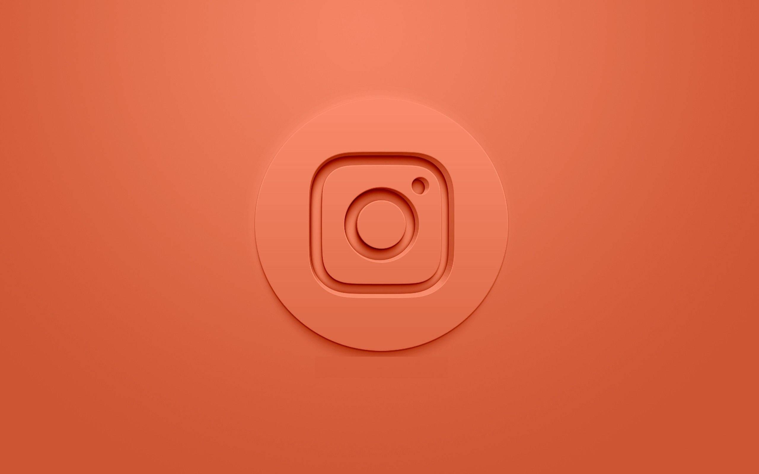 Peach Instagram Logo — 2560x1600 wallpaper