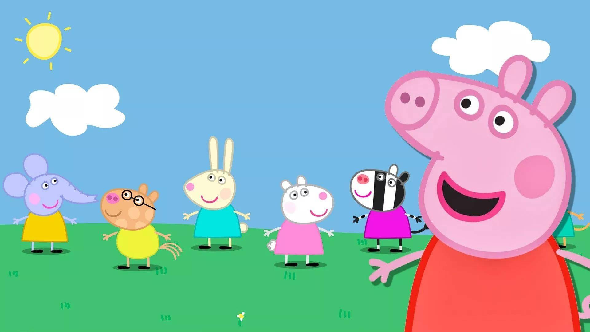 Peppa Pig and Friends Enjoying a Fun-Filled Day — 1920x1080 wallpaper