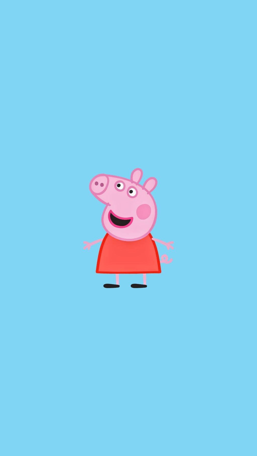Peppa Pig enjoying a cool, sunny day! — 1024x1818 wallpaper