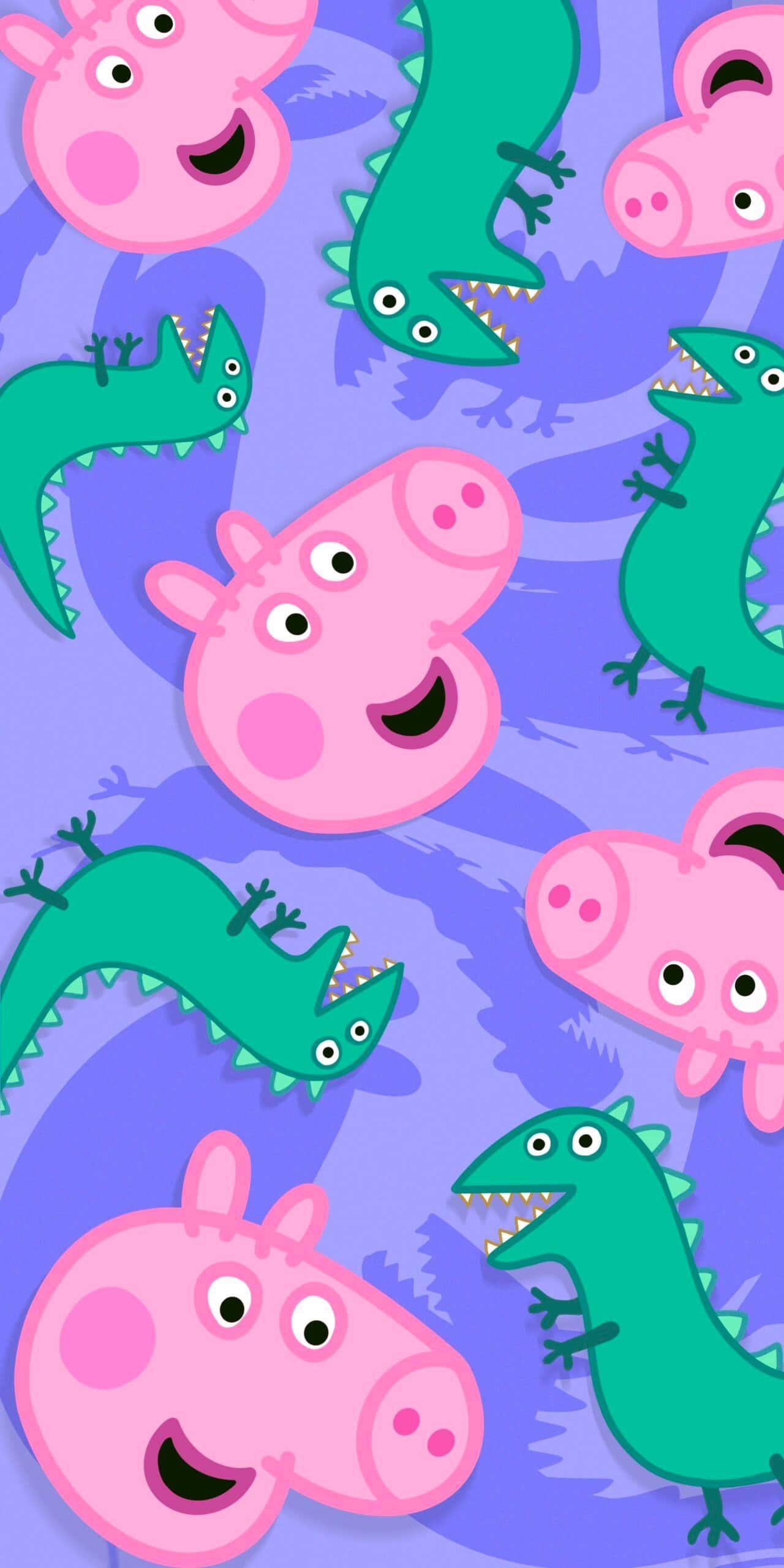 Peppa Pig pictures — 1280x2560 wallpaper
