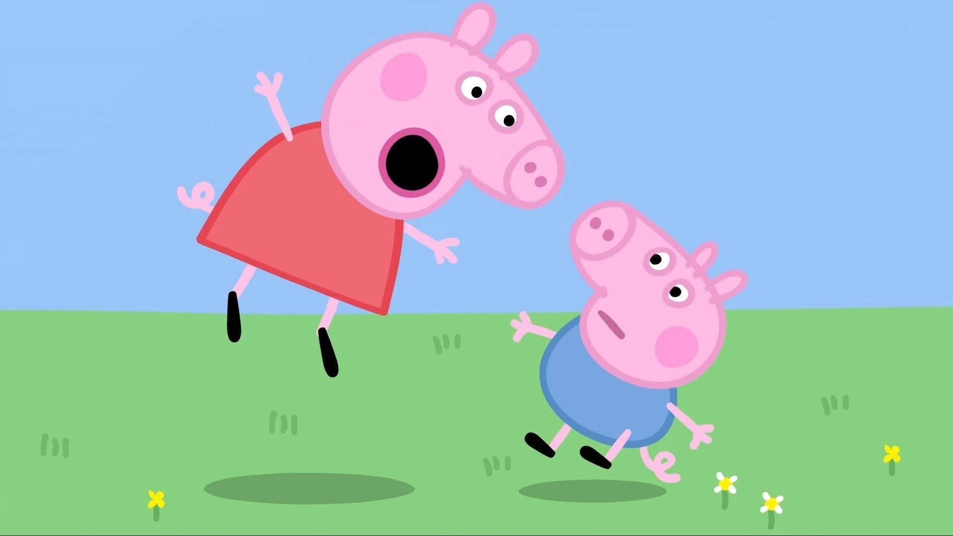 Peppa Pig screaming in shock — 1920x1080 wallpaper