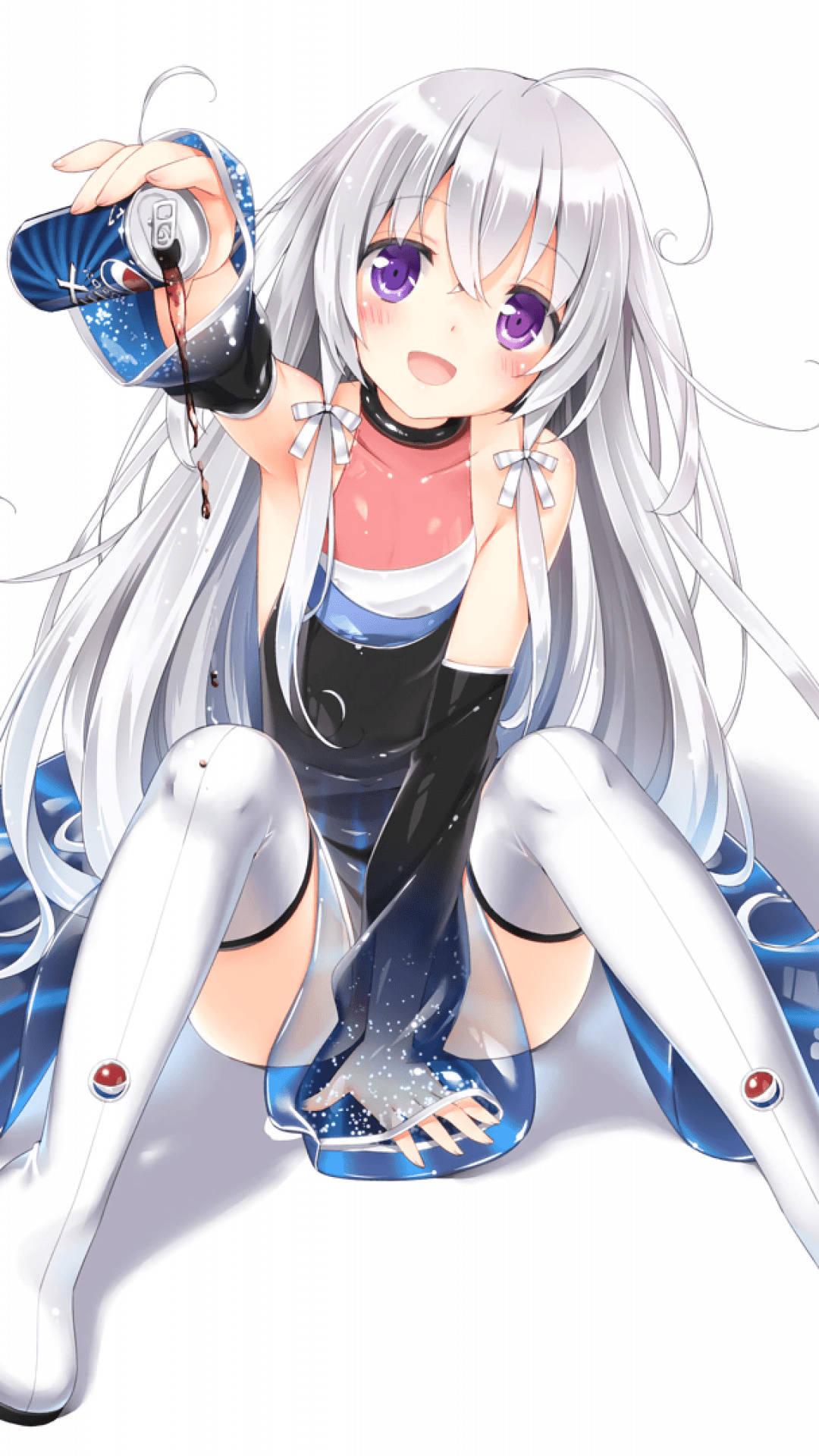 Pepsi Cute Anime Girl iPhone — 1080x1920 wallpaper