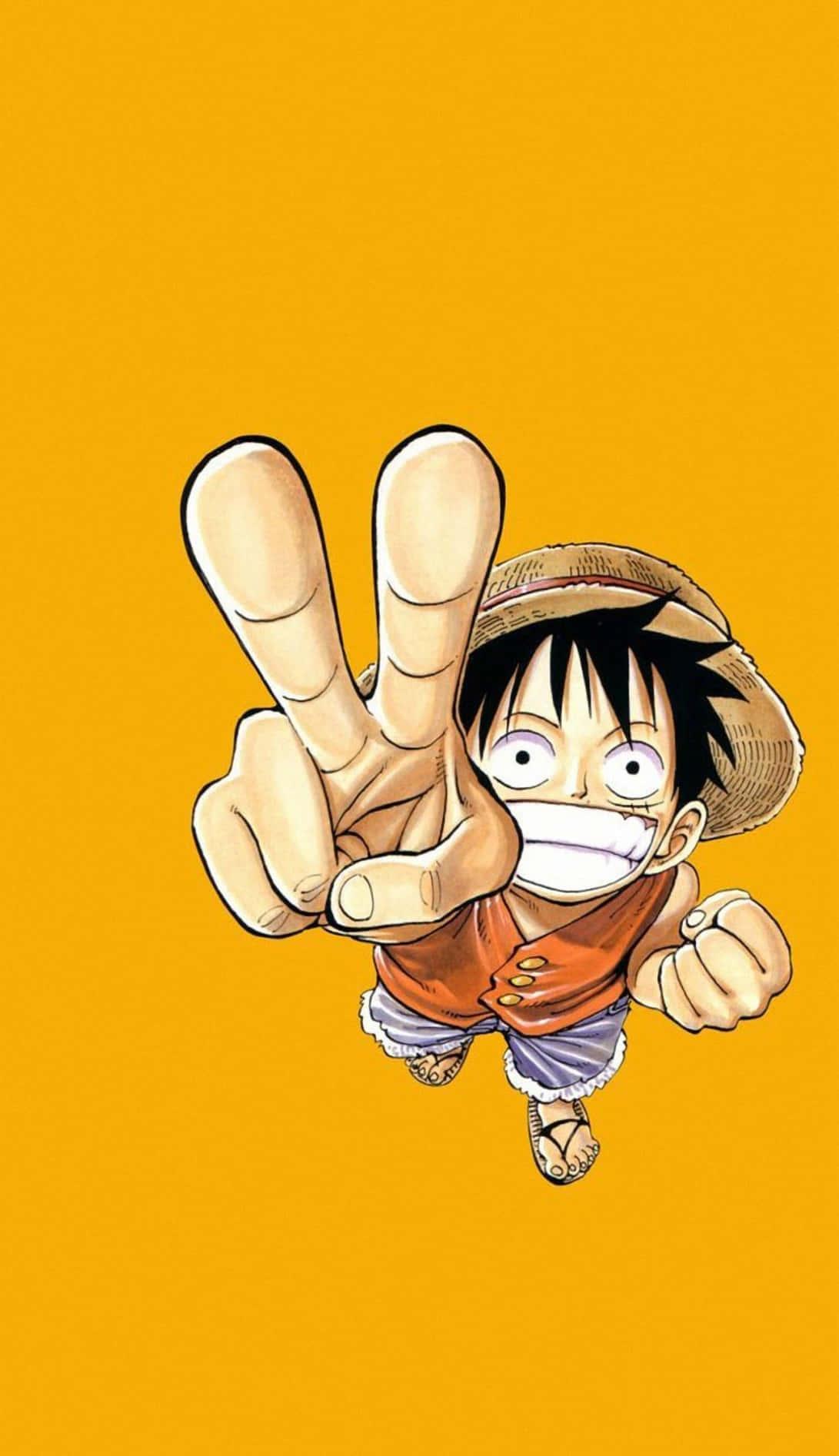 Piece Sign Luffy Phone — 1091x1894 wallpaper