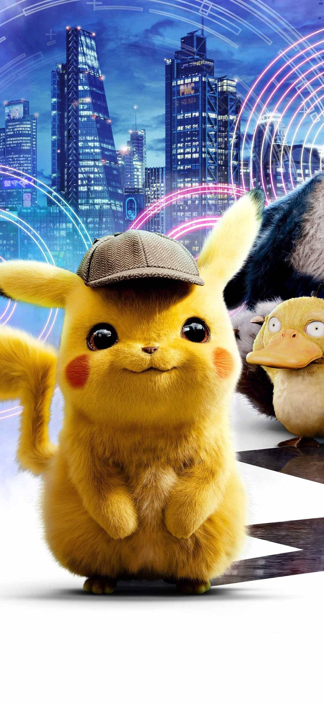 Pikachu And Psyduck — 1125x2436 wallpaper