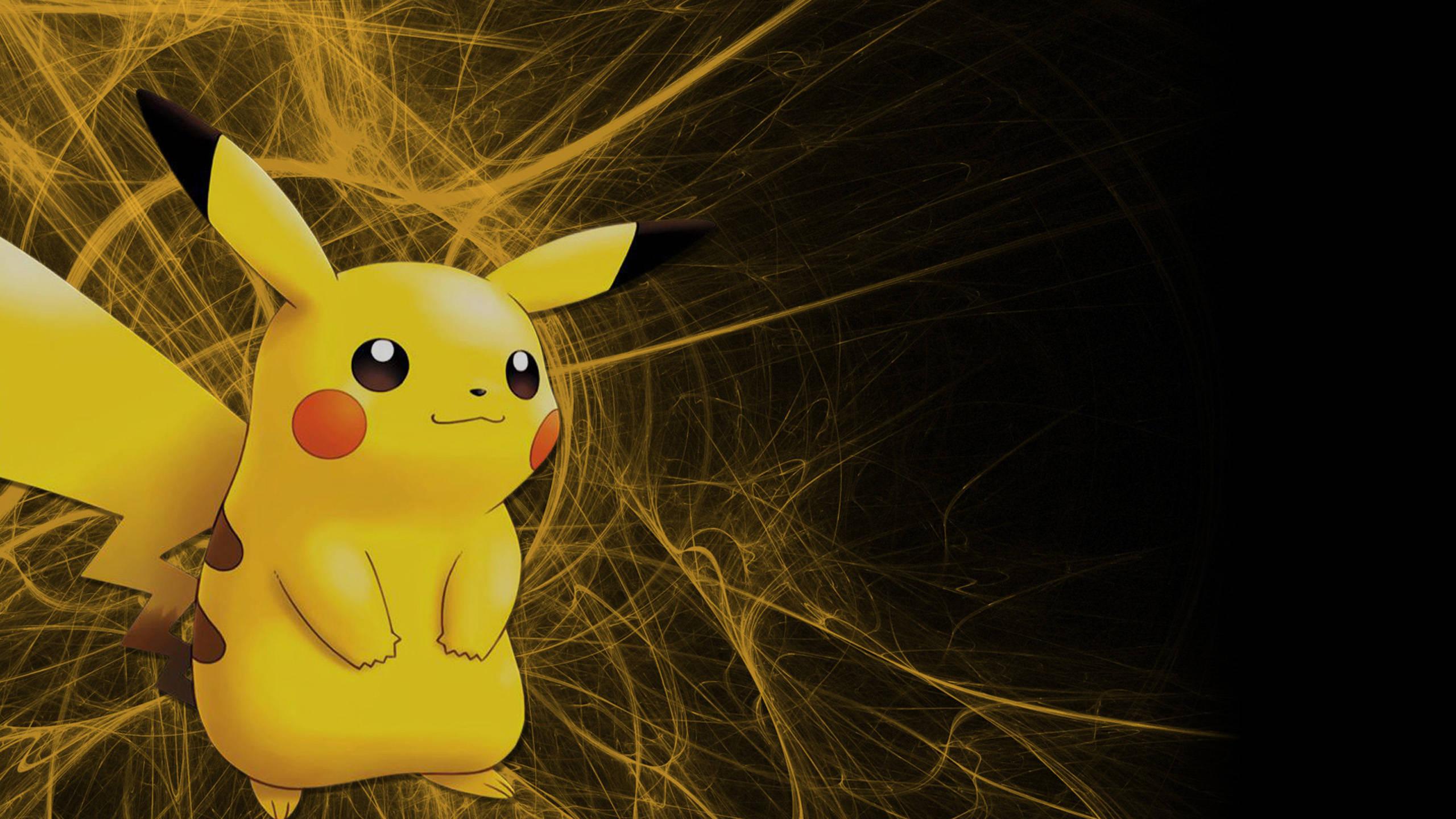 Pikachu Electric Shock Cool Pokemon — 2560x1440 wallpaper