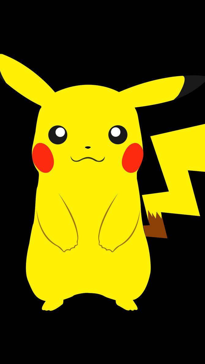 Pikachu Poses Amongst Storm Clouds — 670x1191 wallpaper