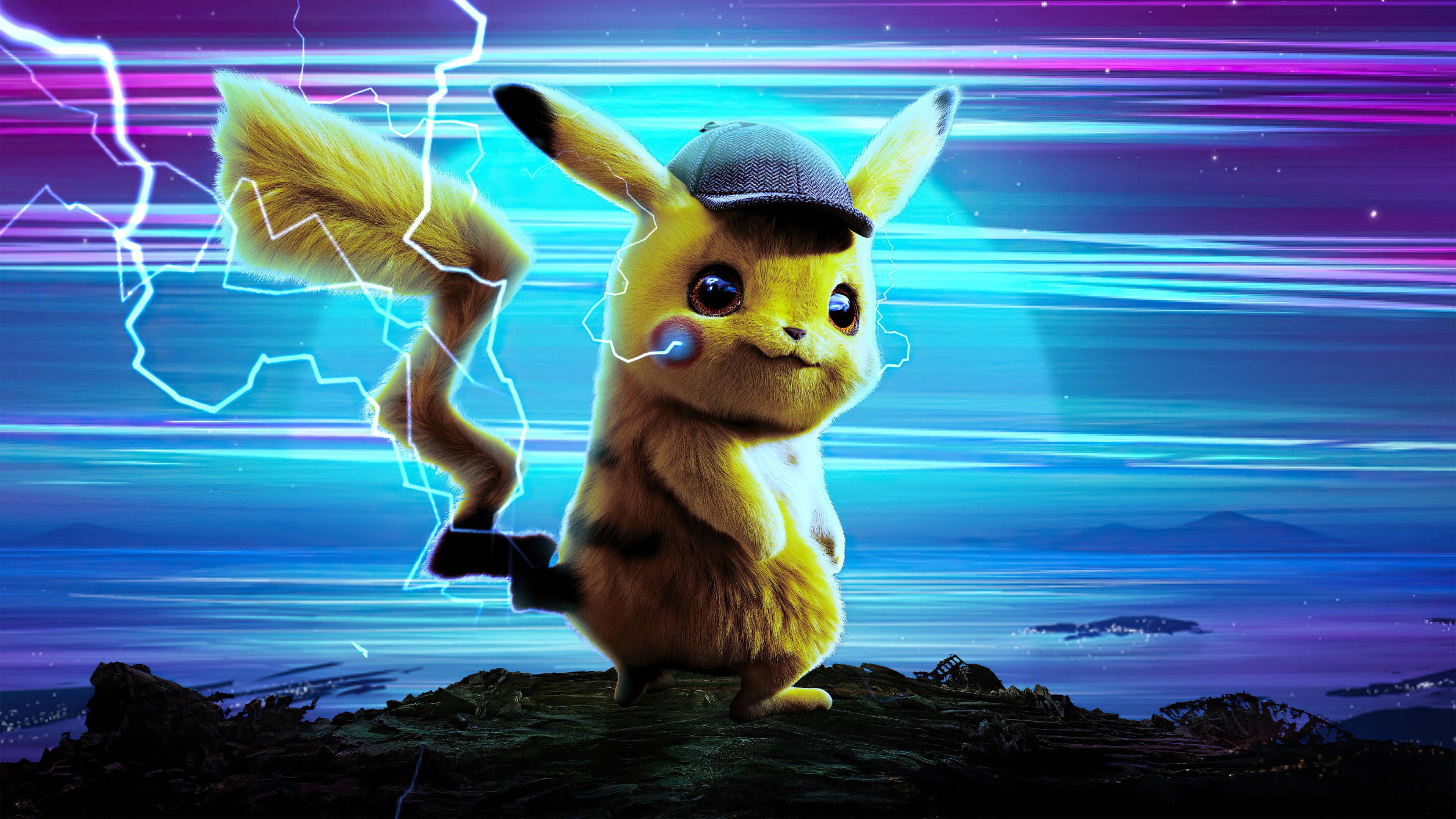 Pikachu Thunderbolt Attack — 3840x2160 wallpaper