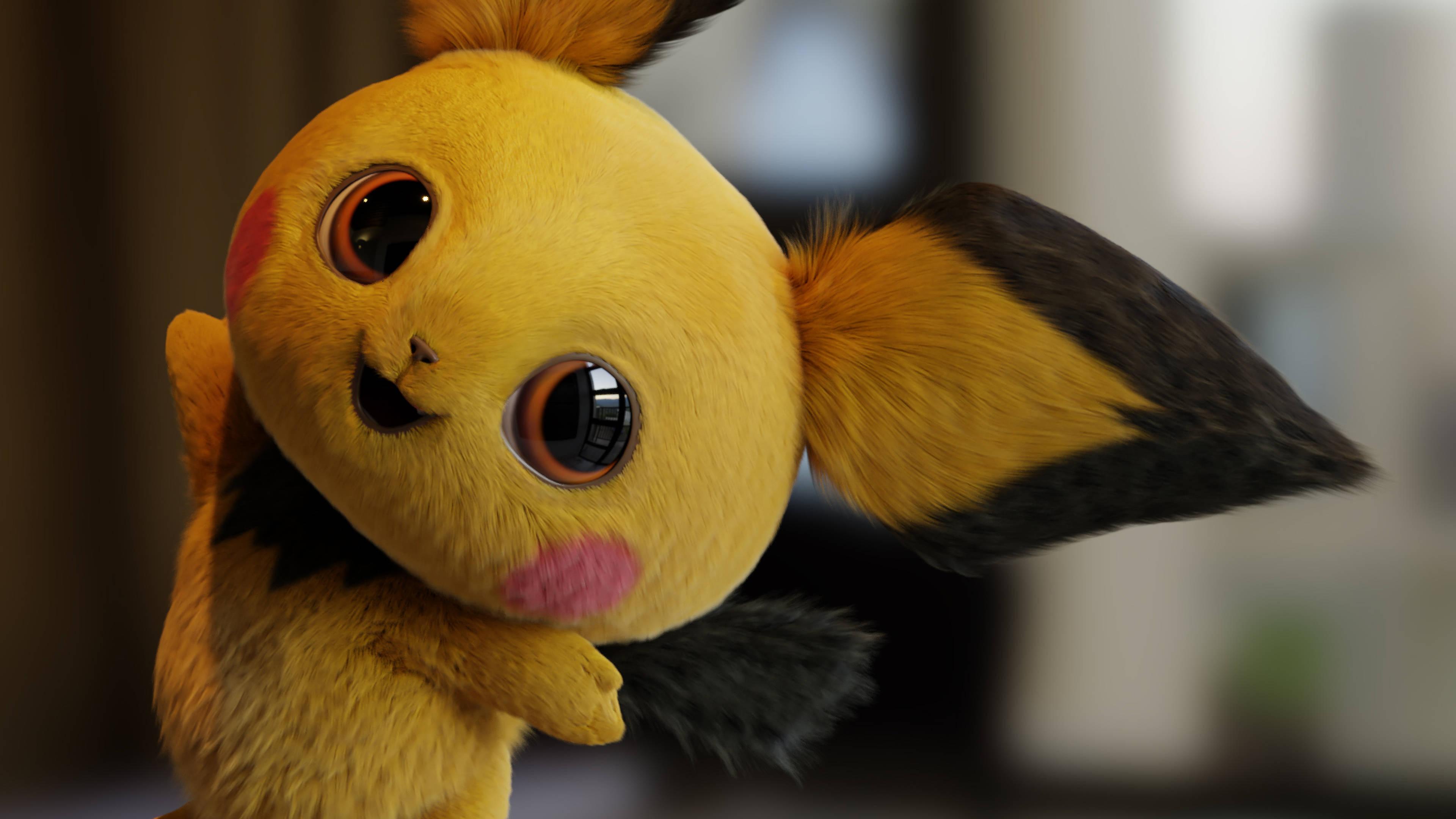 Pikachu Unevolved Form — 3840x2160 wallpaper