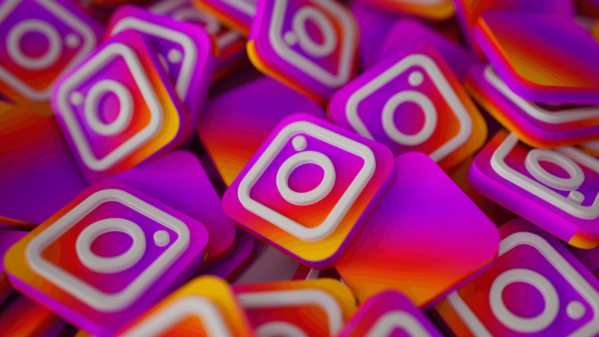 Pile Of Instagram Icons — 1920x1080 wallpaper