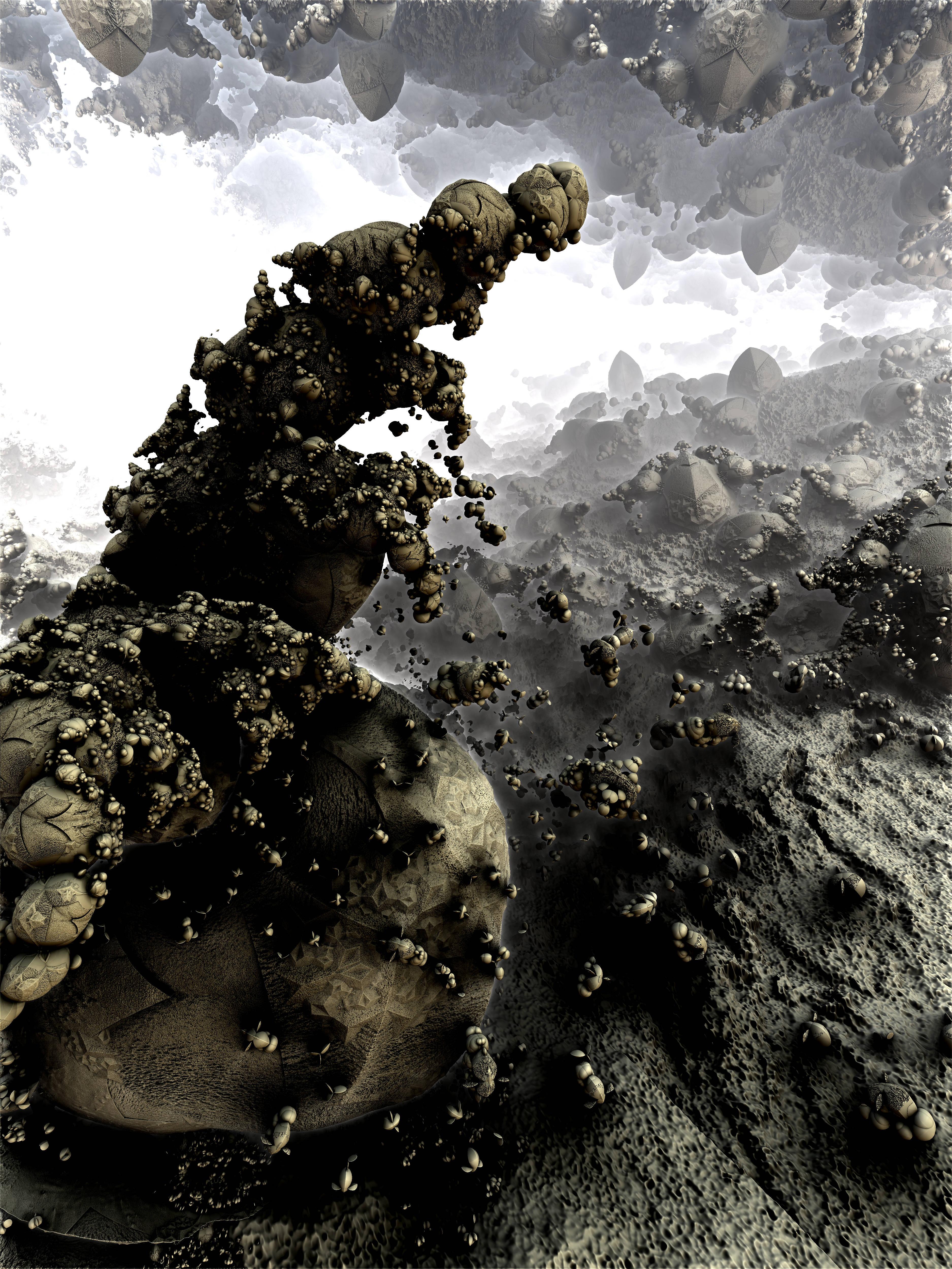Piles of Pebbles Arranged In a 3D Pattern — 3750x5000 wallpaper