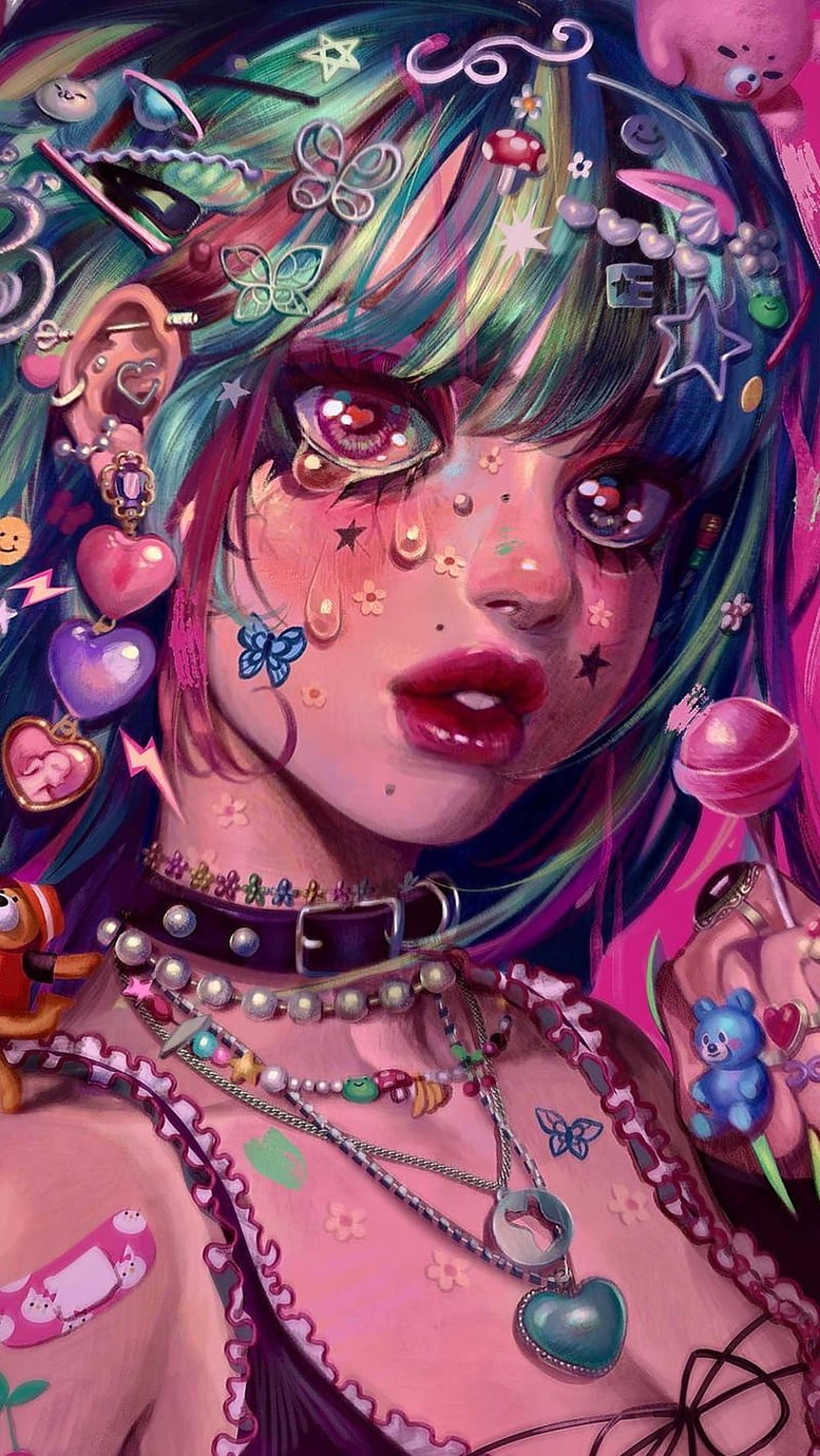 Pink Aesthetic Girl — 1600x2842 wallpaper