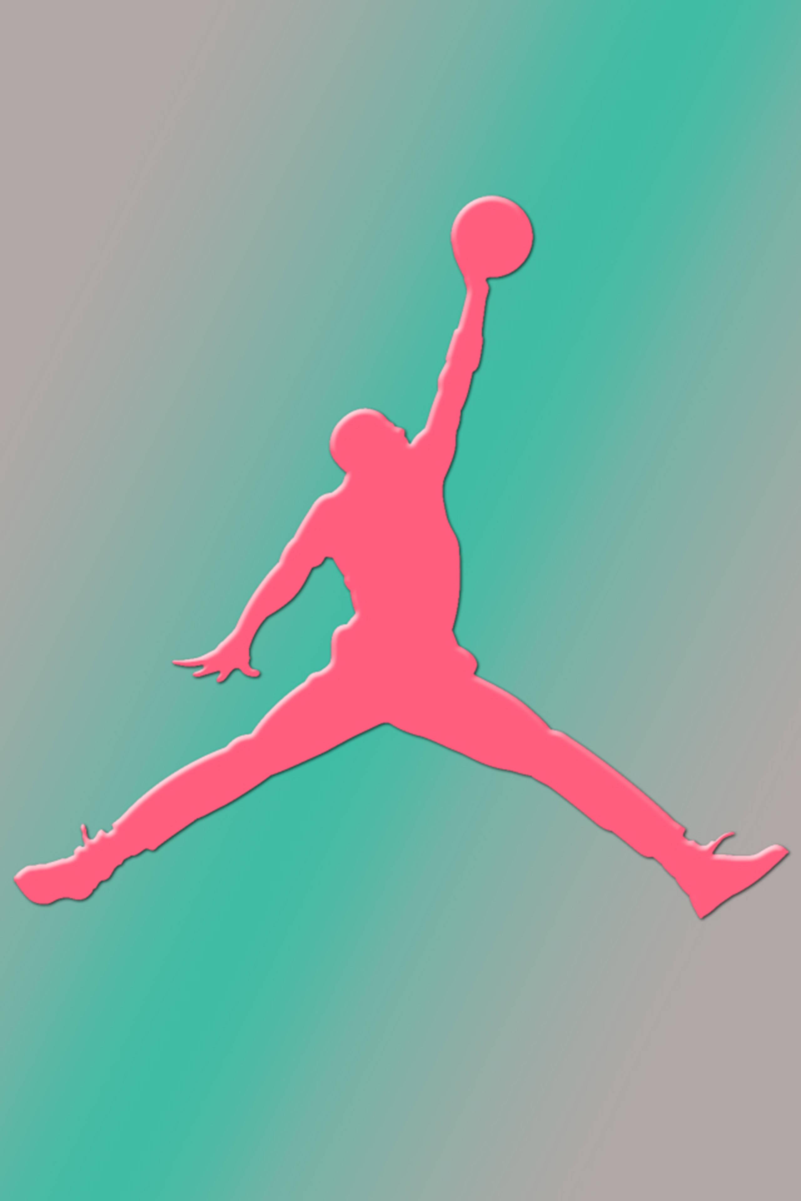 Pink Air Jordan Logo — 2560x3840 wallpaper