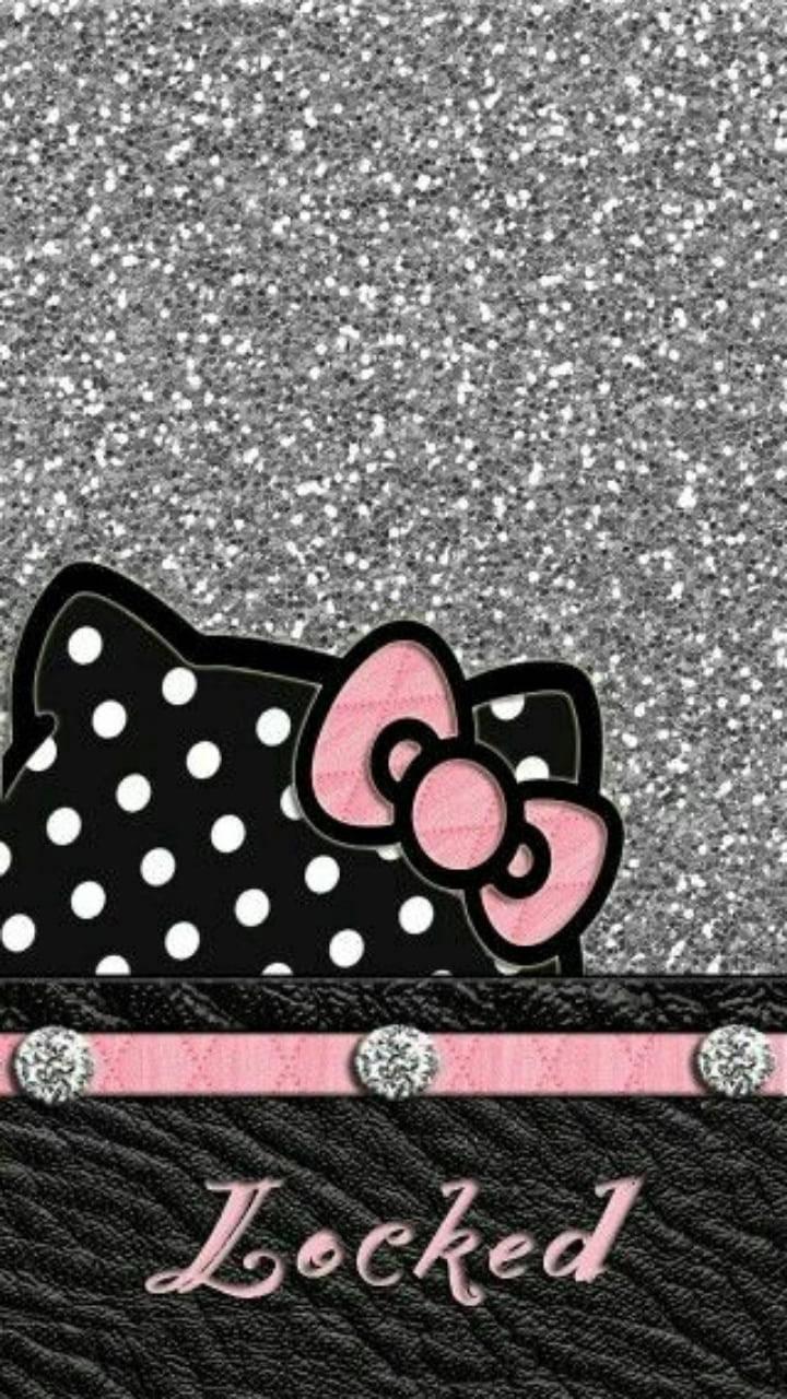 Pink And Black Hello Kitty — 720x1280 wallpaper
