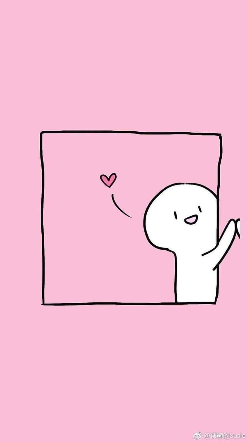 Pink And Cute Matching Best Friend Home Screen Idea — 850x1511 wallpaper