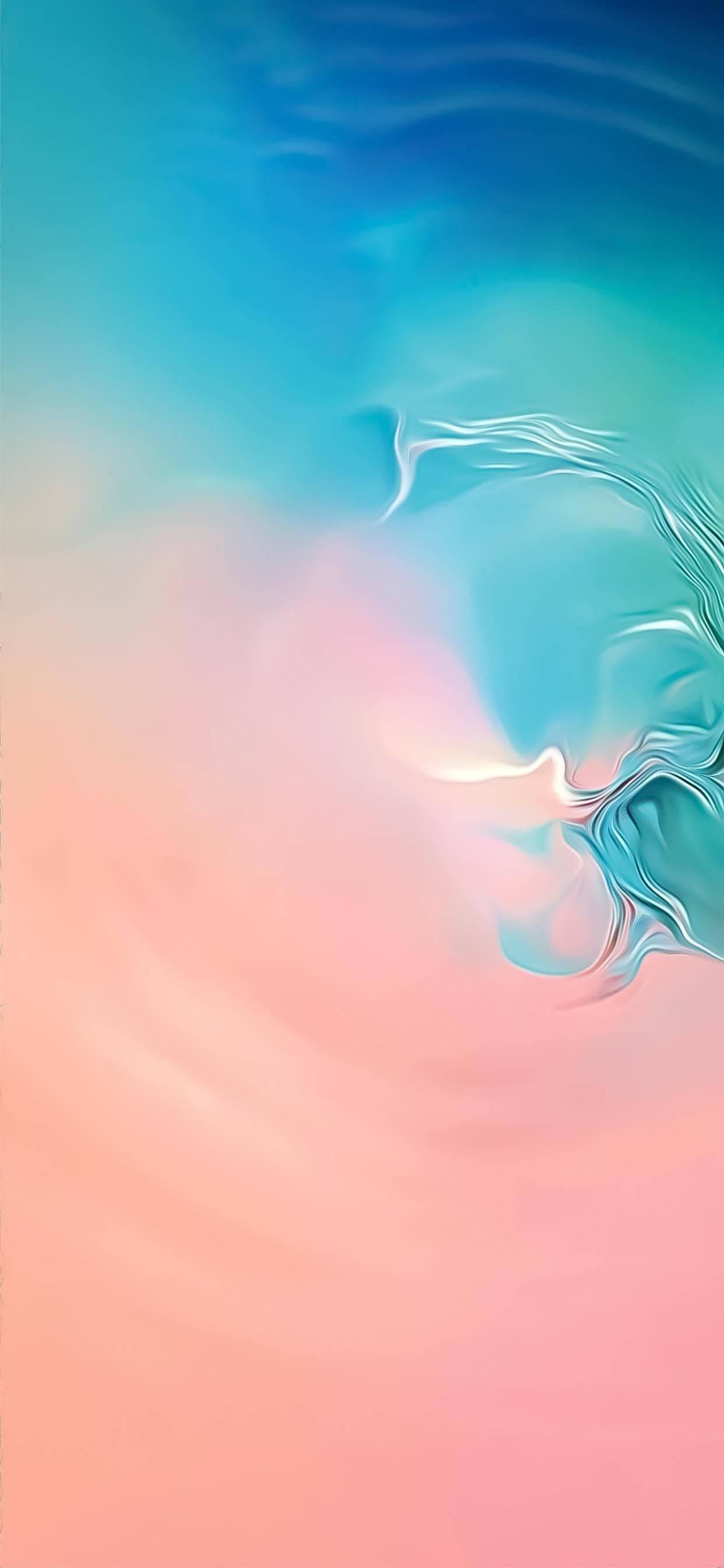 Pink And Teal Abstract Samsung — 1242x2688 wallpaper