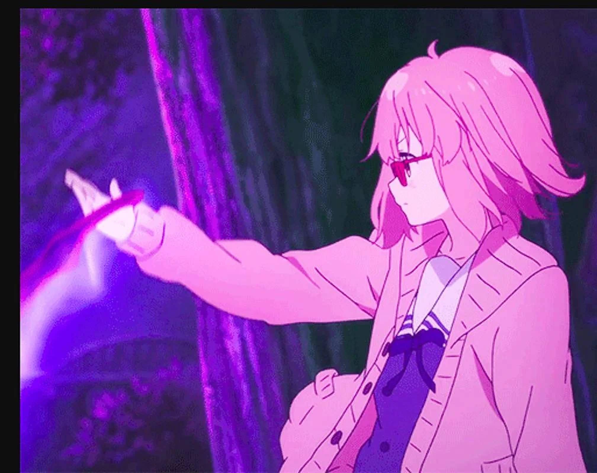 Pink Anime Aesthetic Girl — 2016x1600 wallpaper