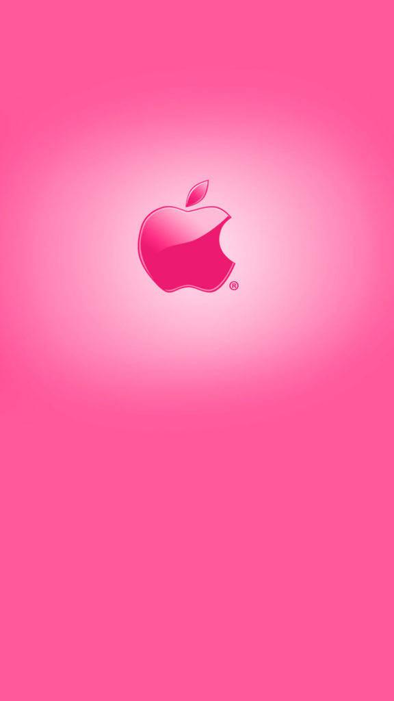 Pink Apple Logo 3d Iphone — 576x1024 wallpaper