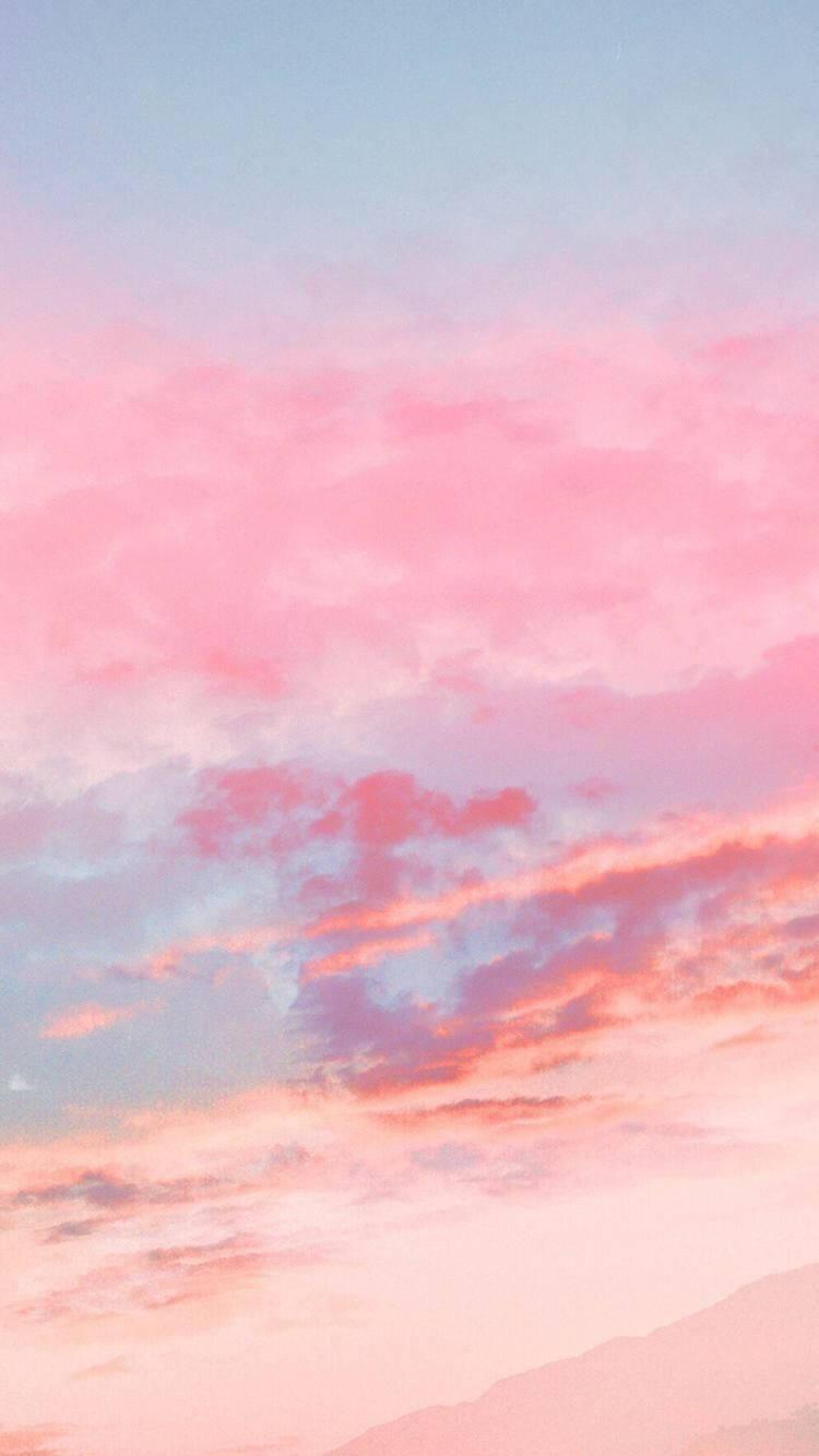 Pink Clouds Pretty Phone — 750x1334 wallpaper