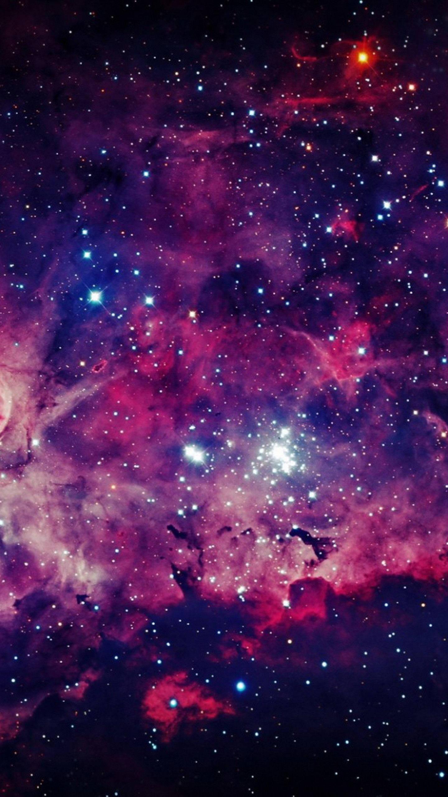 Pink Galaxy And Stars Phone — 1440x2560 wallpaper