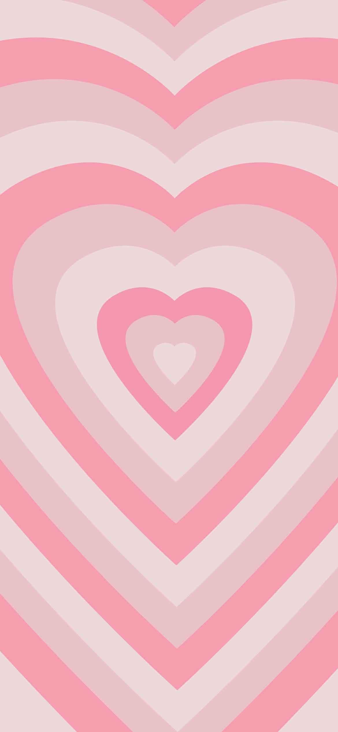 pink heart shaped wallpaper — 1170x2532 wallpaper