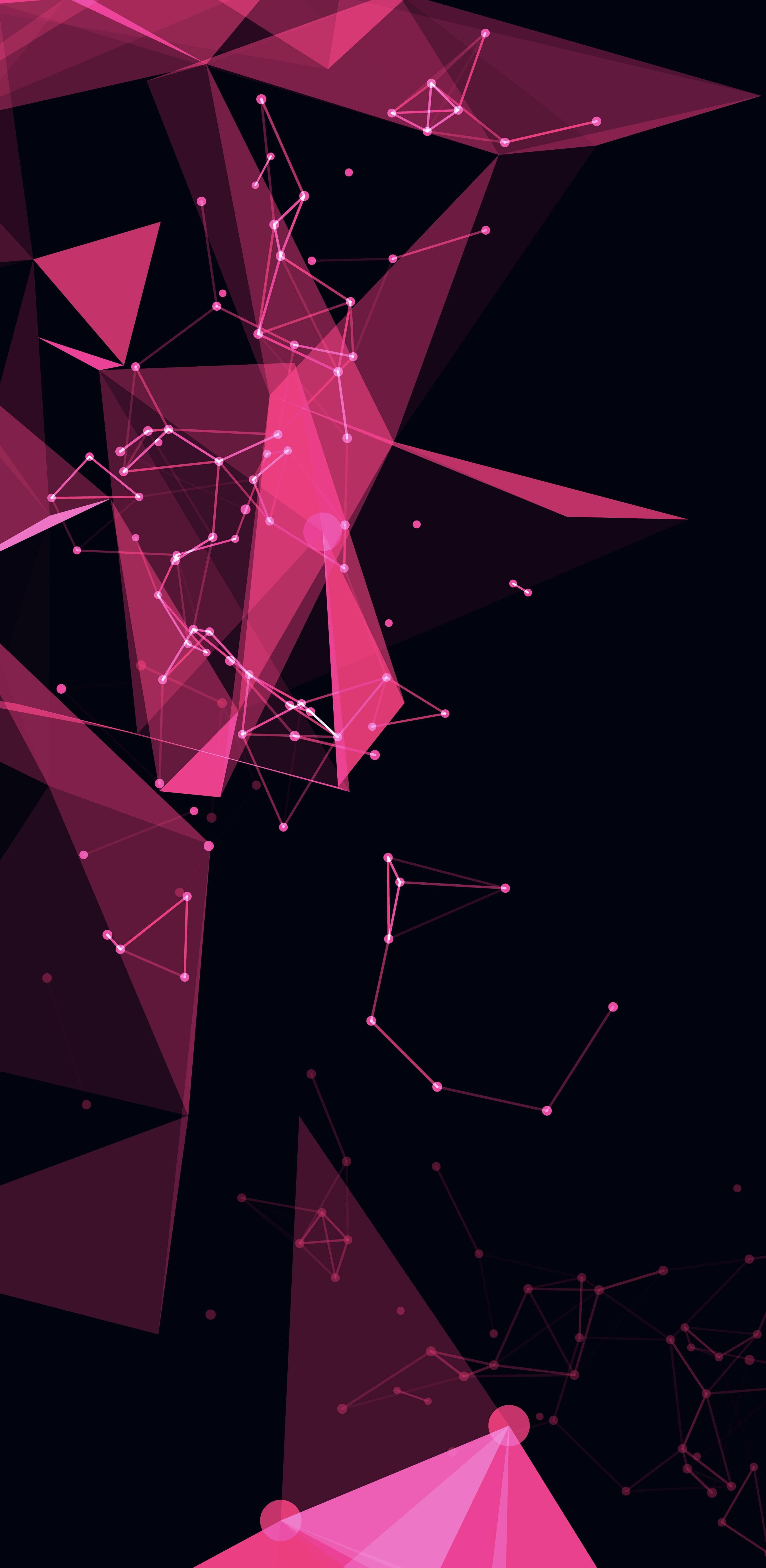 Pink Polygonal Pattern 8K Phone — 2689x5500 wallpaper