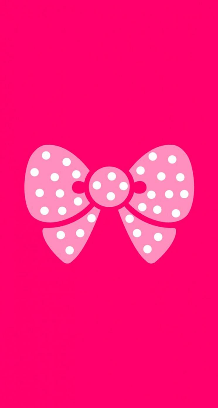 Pink Ribbon Pretty Phone — 744x1392 wallpaper