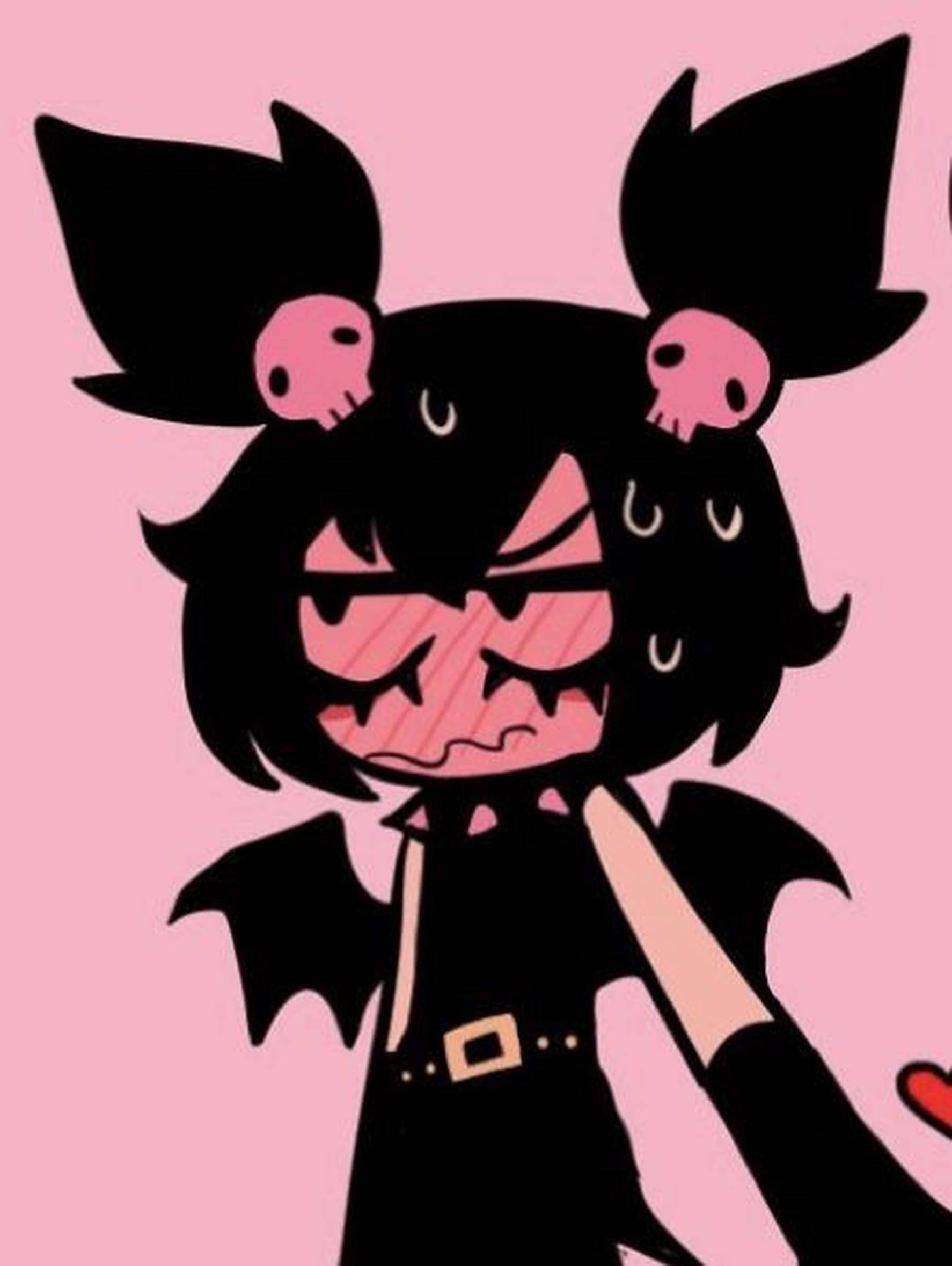 Pink Skull Emo Girl PFP — 1774x2358 wallpaper