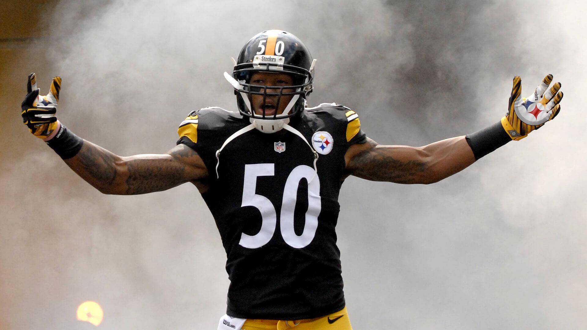 Pittsburgh Steeler Ryan Shazier Showing Off His Team Spirit — 1920x1080 wallpaper